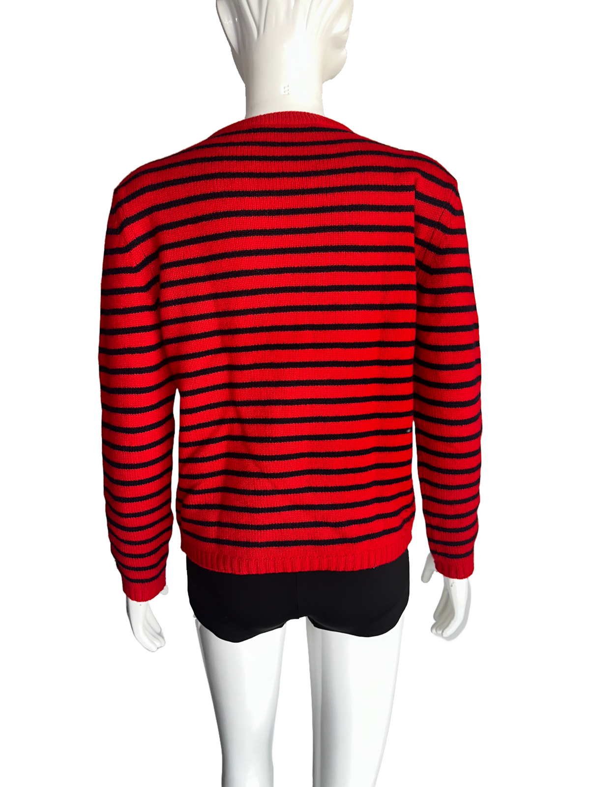 Dior black and red striped sweater - size 36