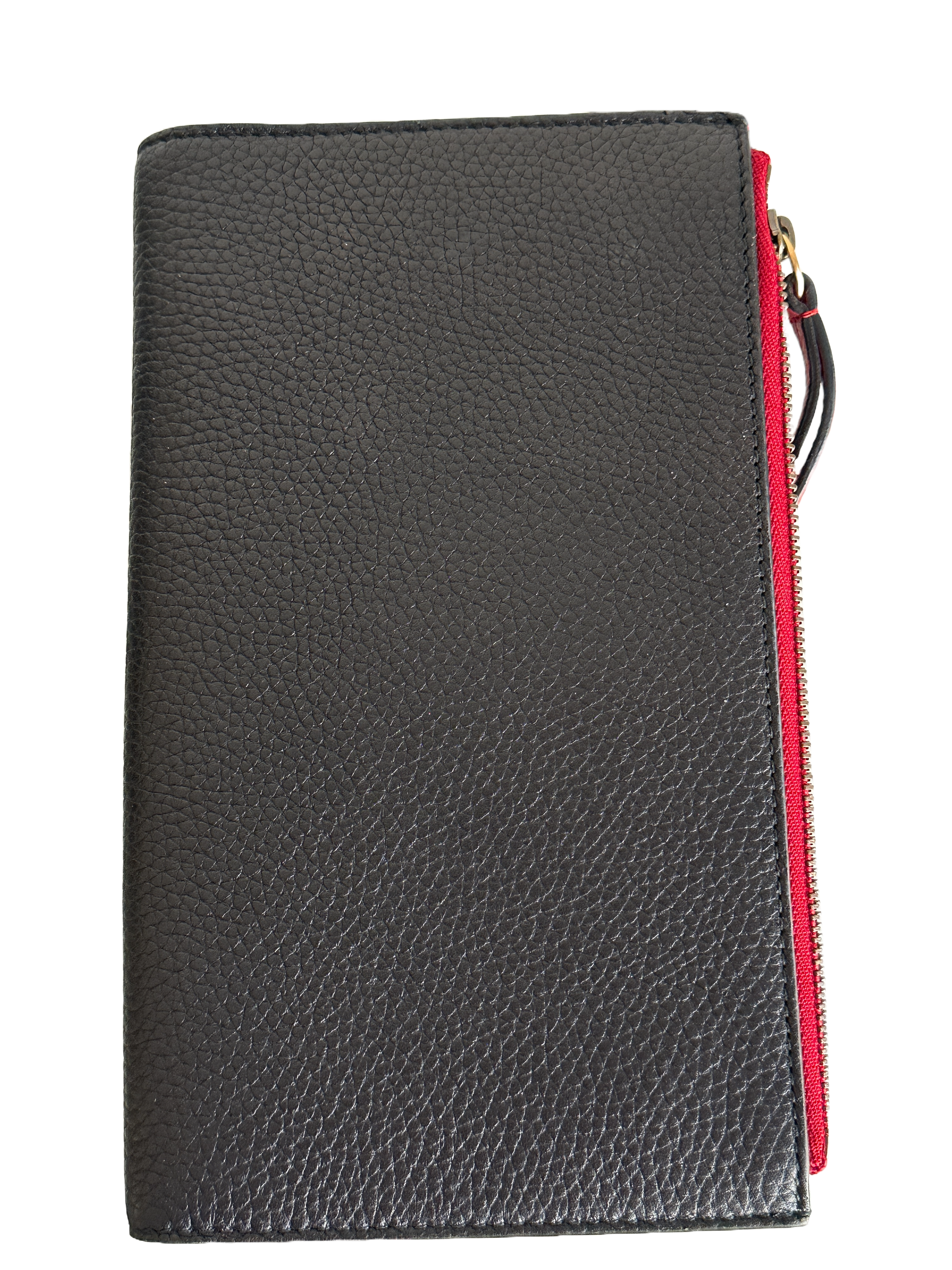 Gucci black and red animalier travel document case