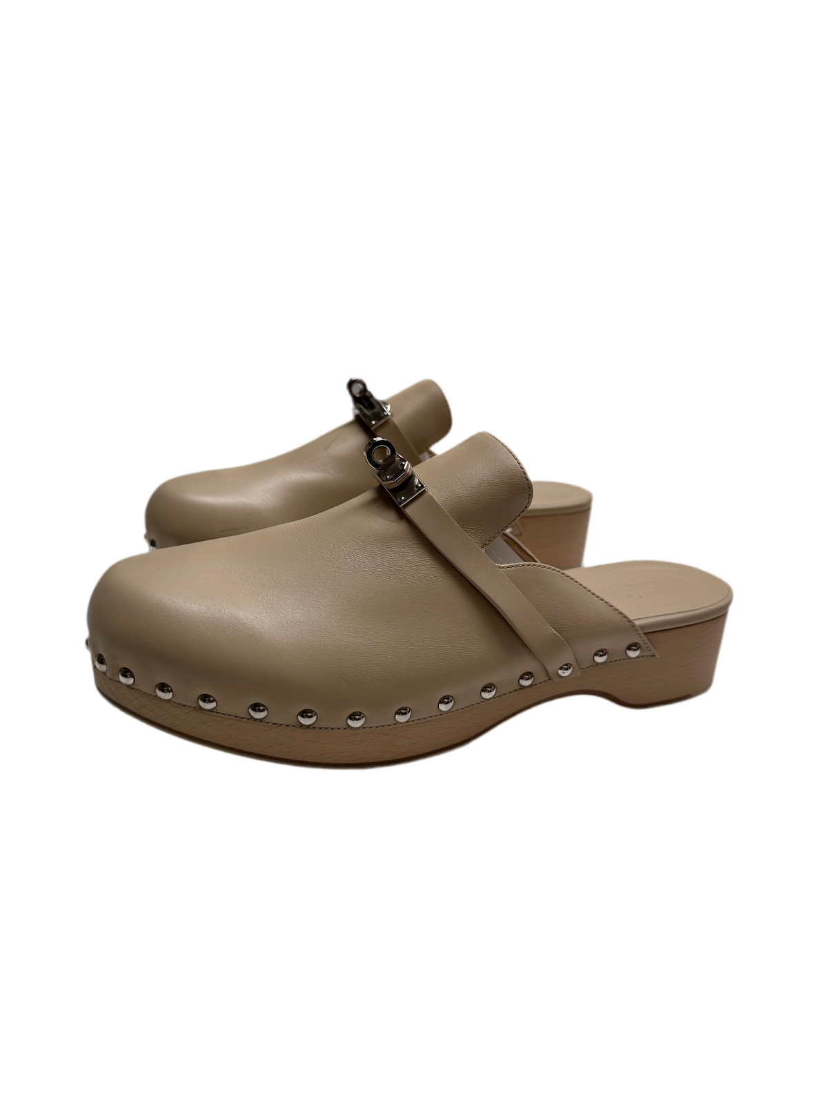 Hermès beige mules - size 40