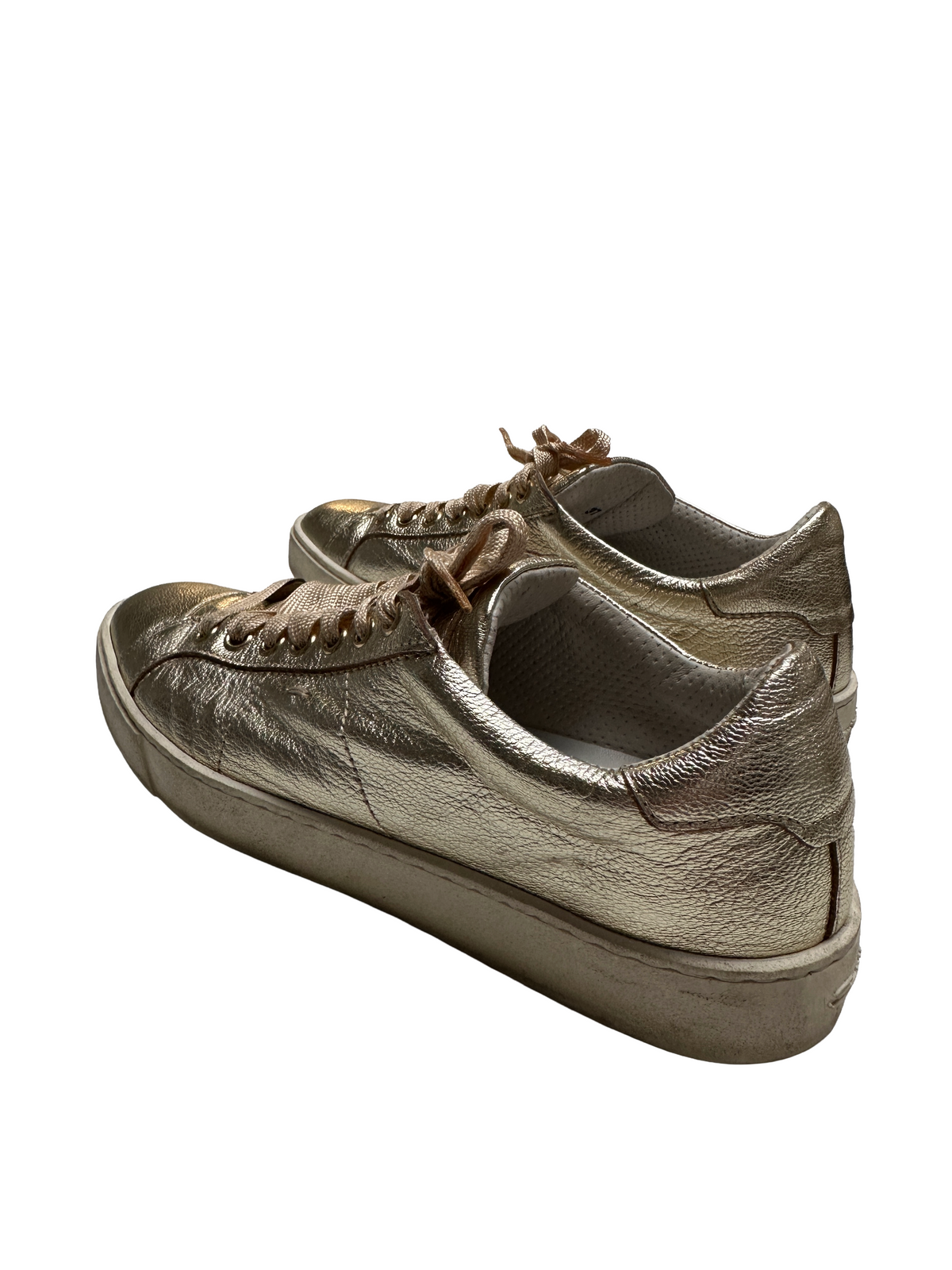 Santoni gold sneakers - size 37