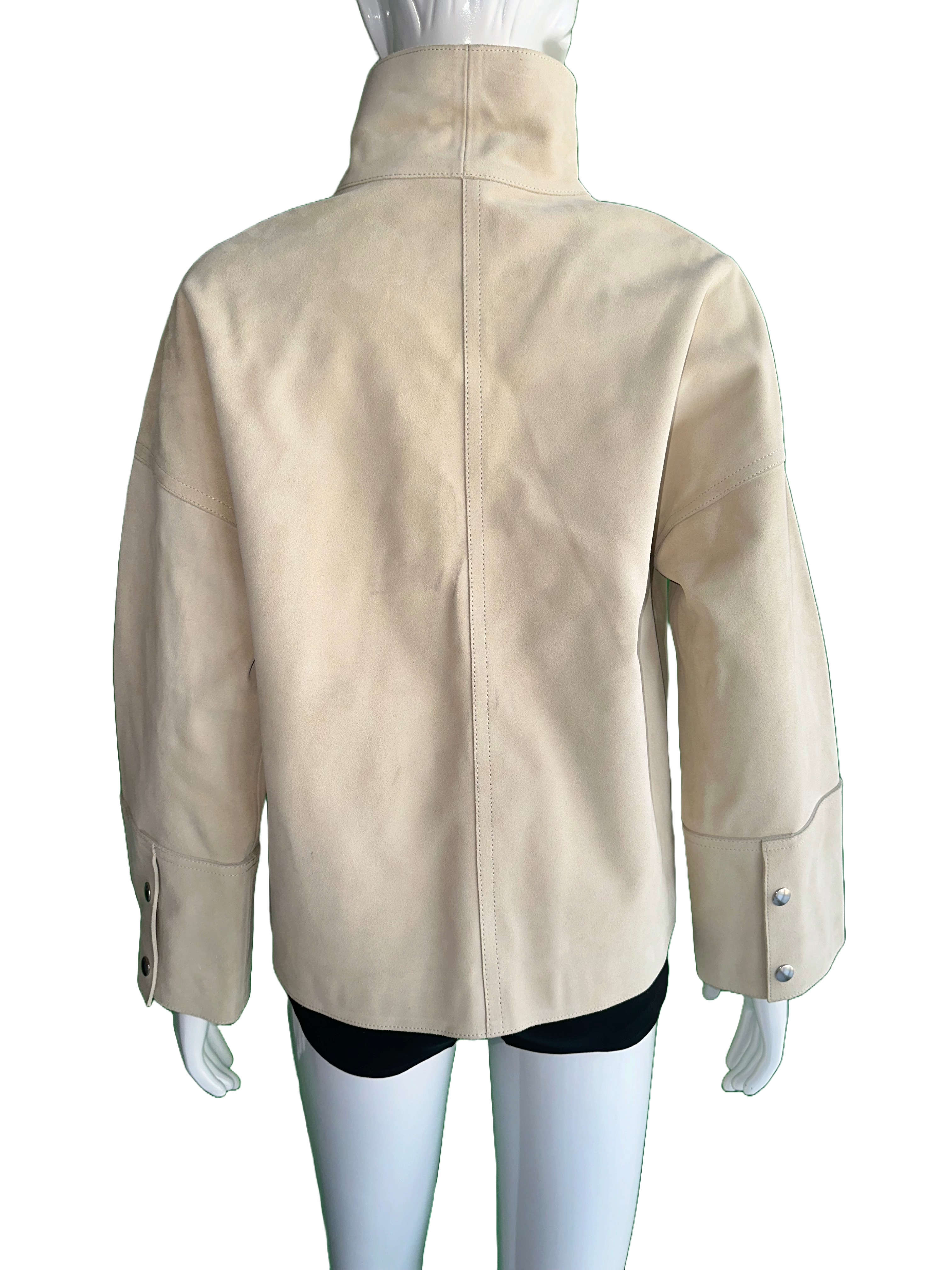 Gant leather jacket with silver details - size 36
