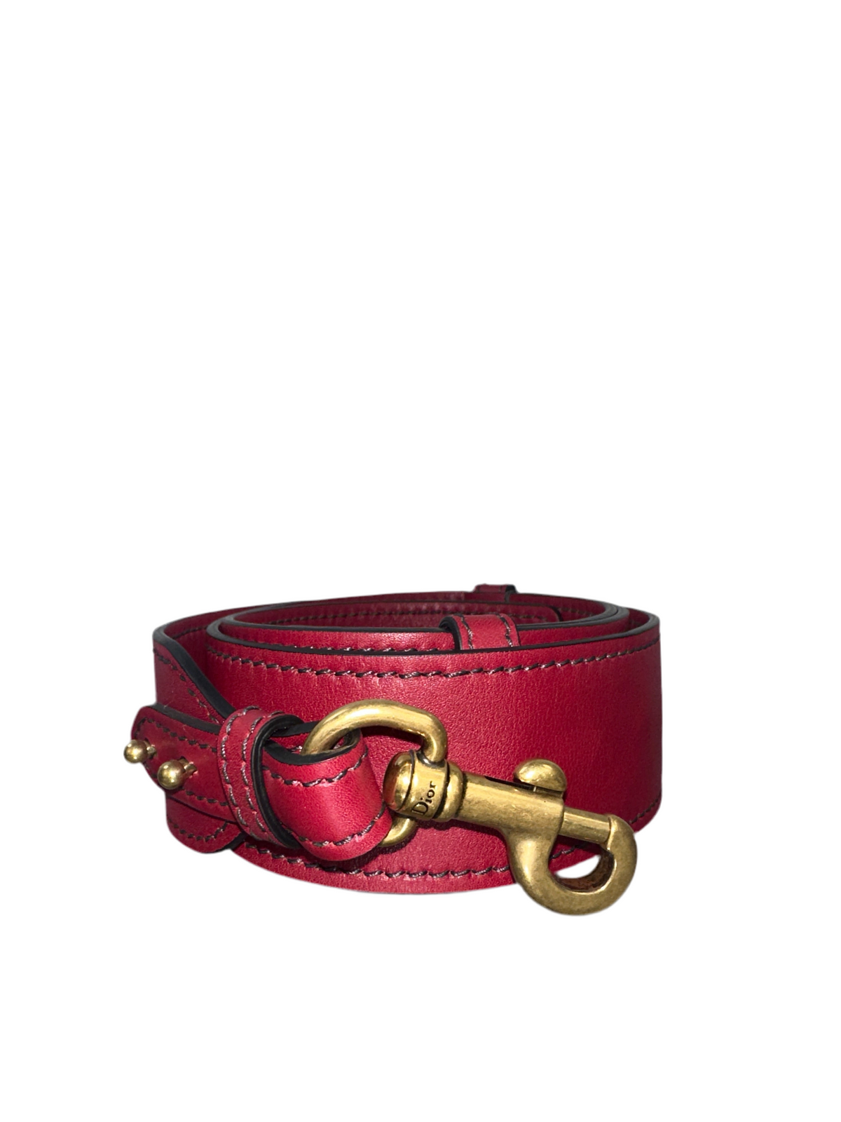 Dior red leather D-Fence crossbody bag