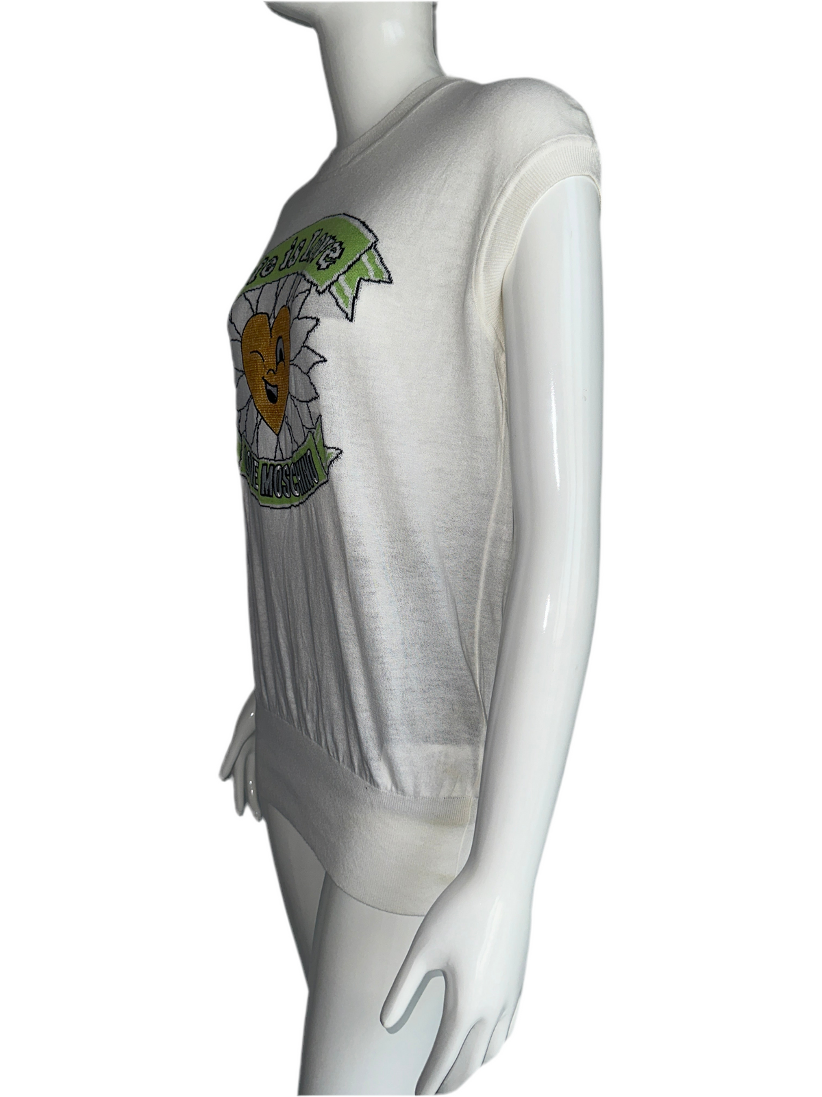 Love Moschino sleeveless top white - size 36