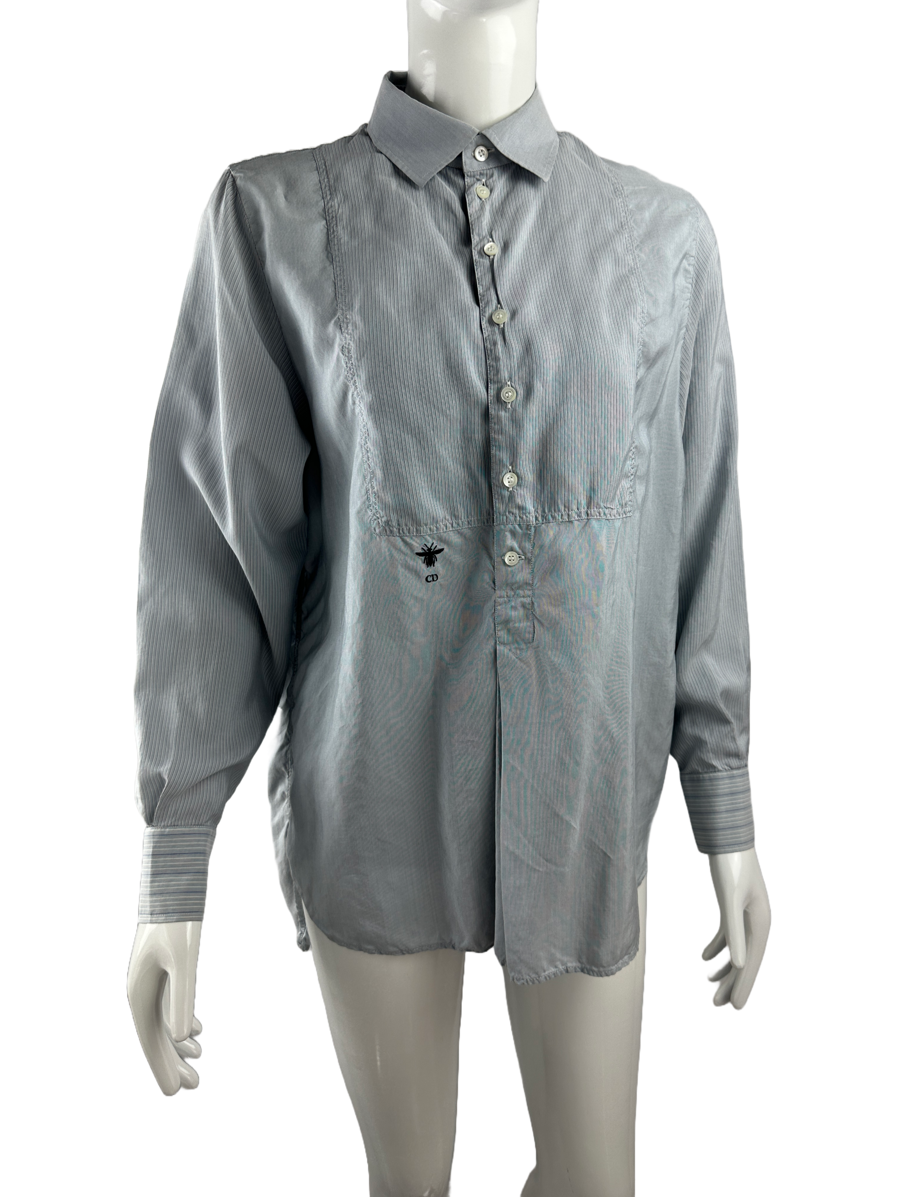 Christian dior silk shirt - size 34 FR