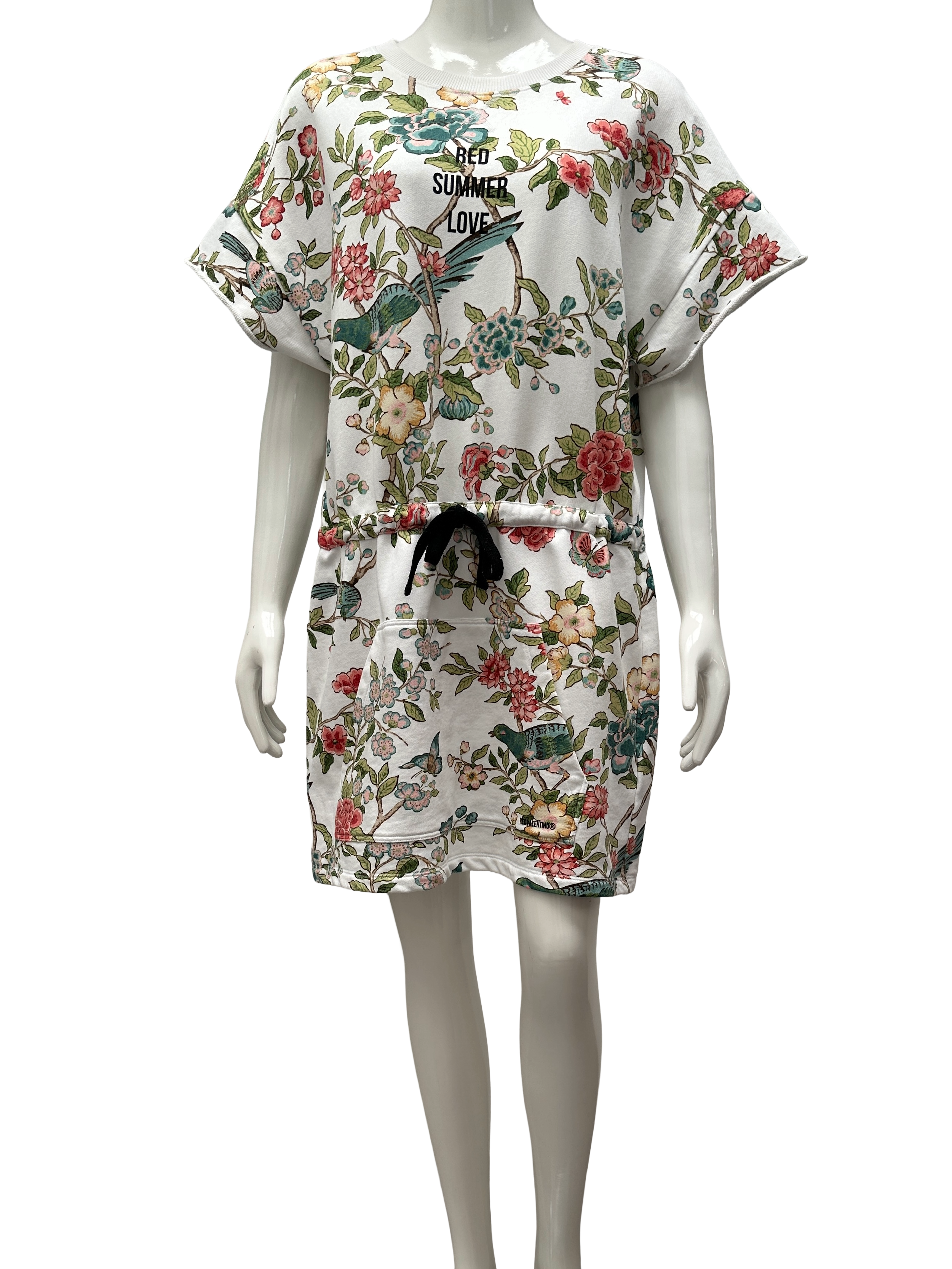 Red Valentino sweater dress with floral details - size 36