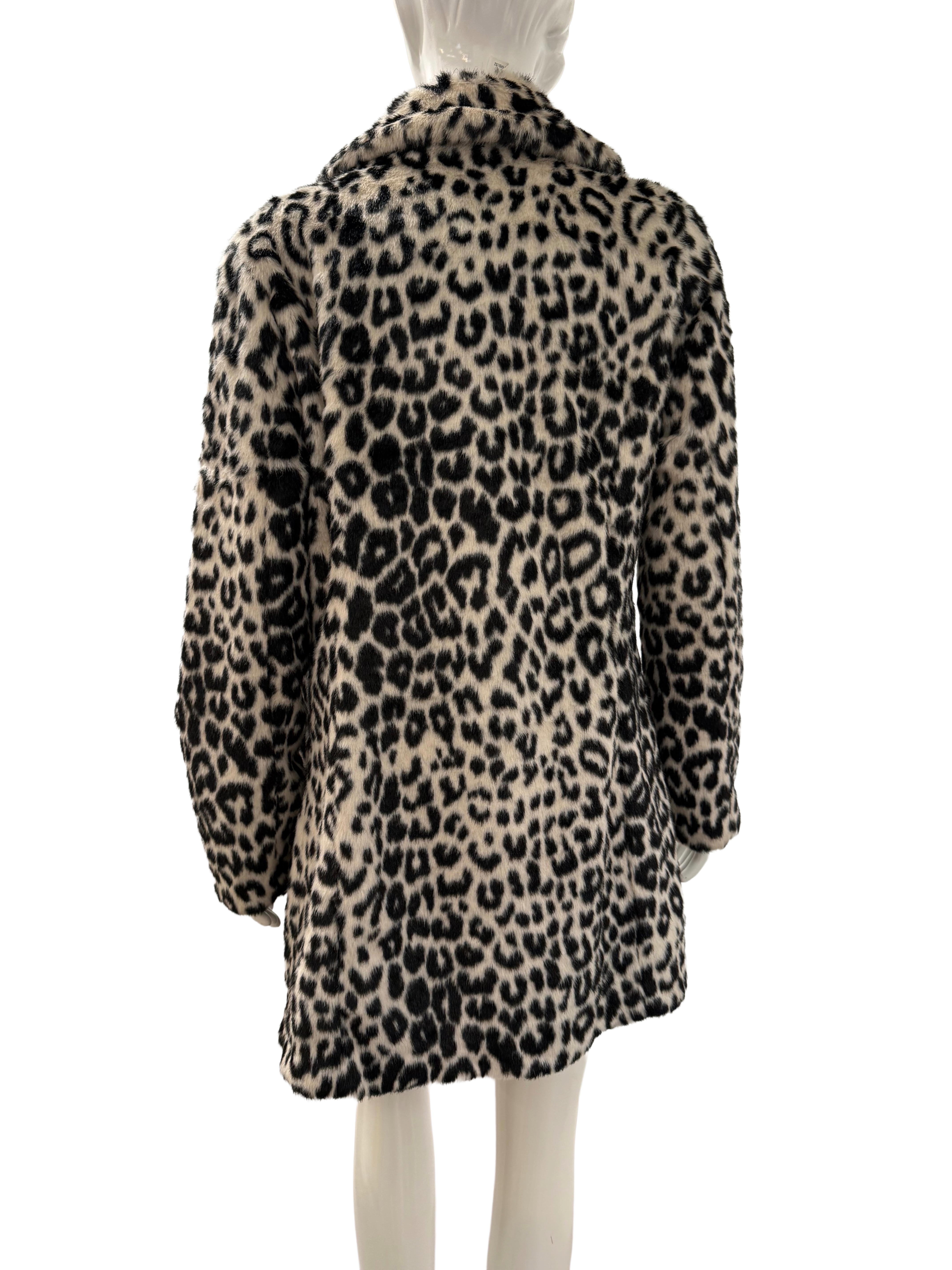 Guess leopard print faux fur coat - size 38