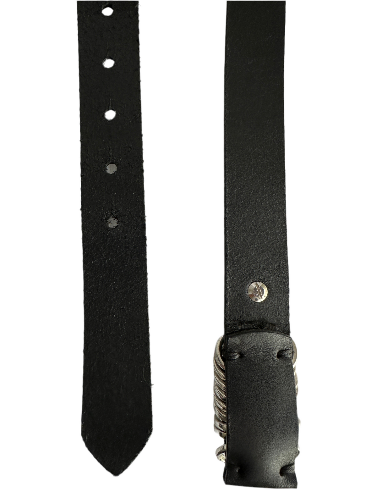 IKKS black leather belt