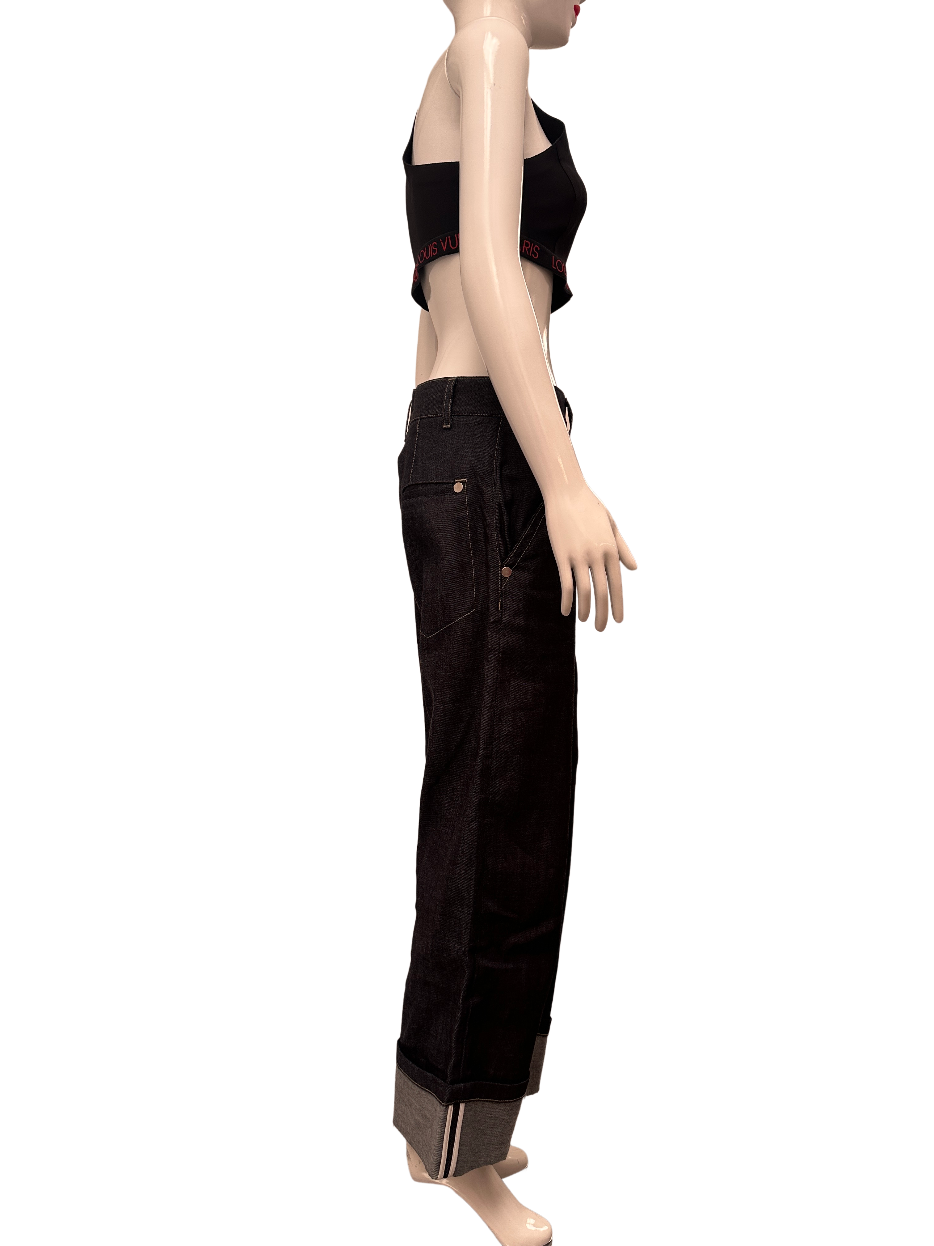 Sofie D'Hoore dark denim wide pants - size 36