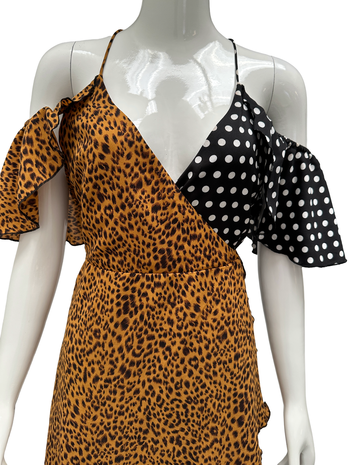 U leopard and polka-dot dress - size 36