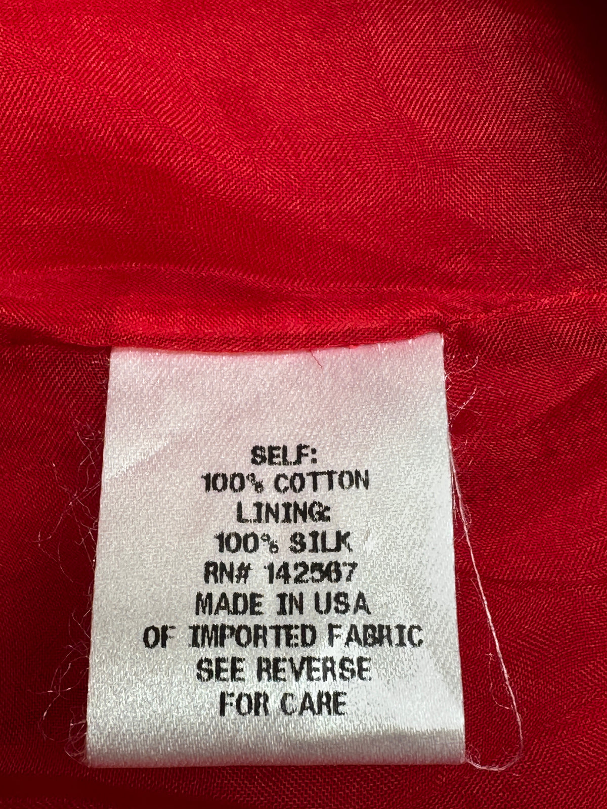 Rosie Assoulin red top with puffed sleeves - size 36