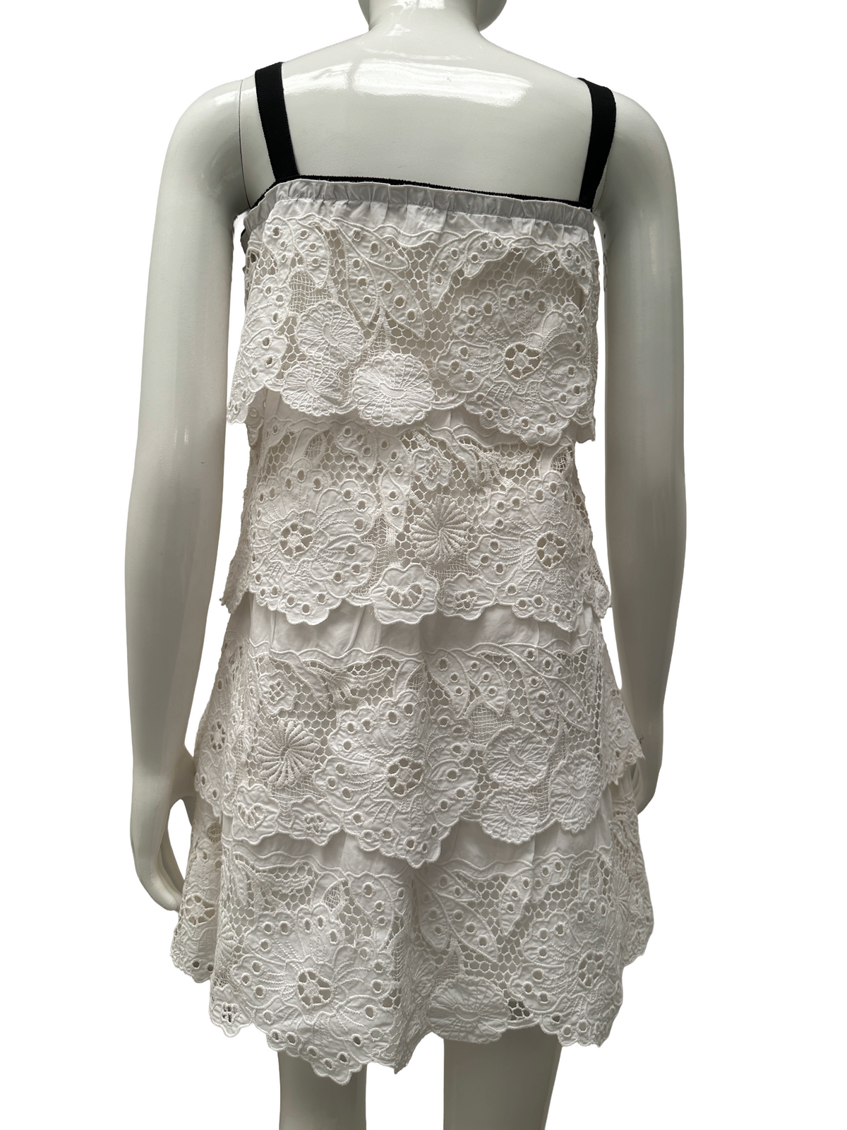 Red Valentino white lace dress - size 42