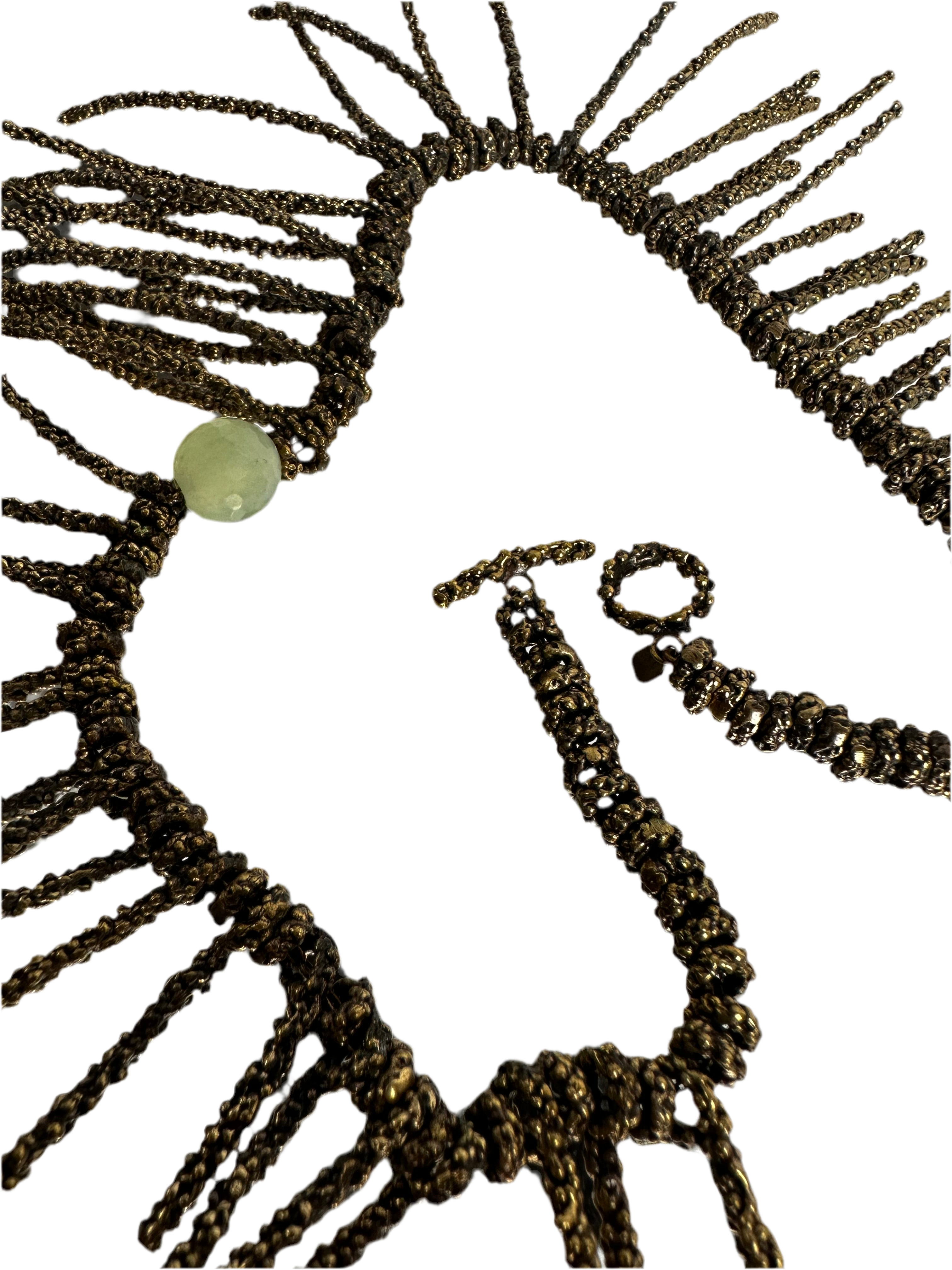 Daniela De Marchi fringe necklace BBR new jade