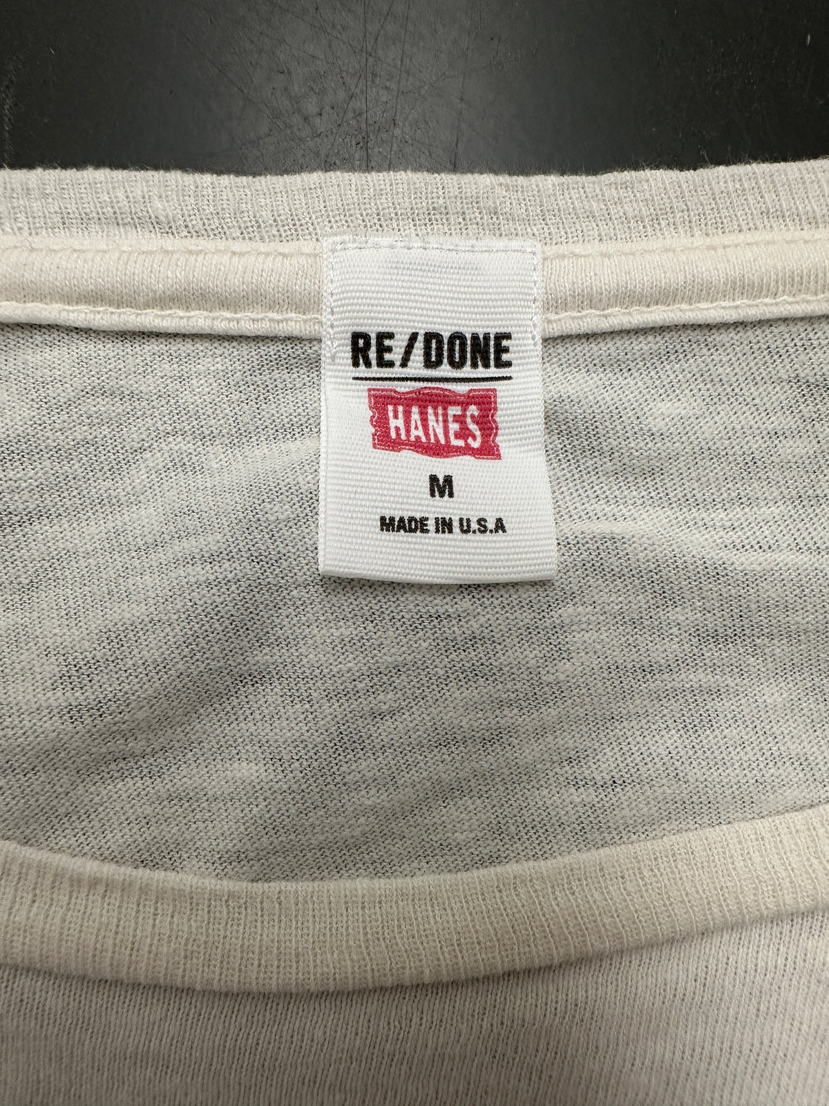 Re/Done white "Happiness is equality" - size 38