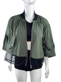 Red Valentino kaki bomber - size 40 IT