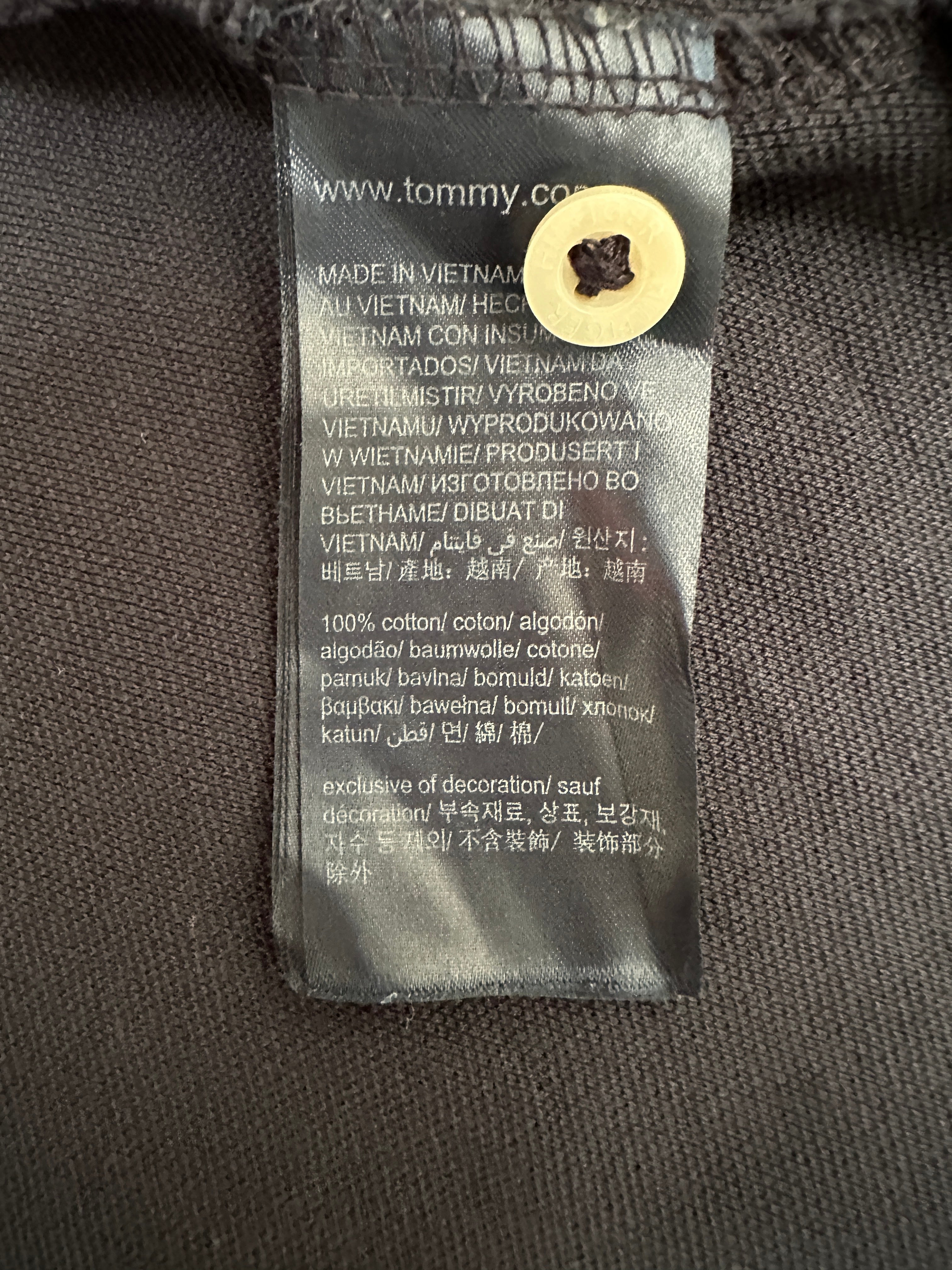 Tommy Hilfiger navy premium pique slim fit polo - size XXL