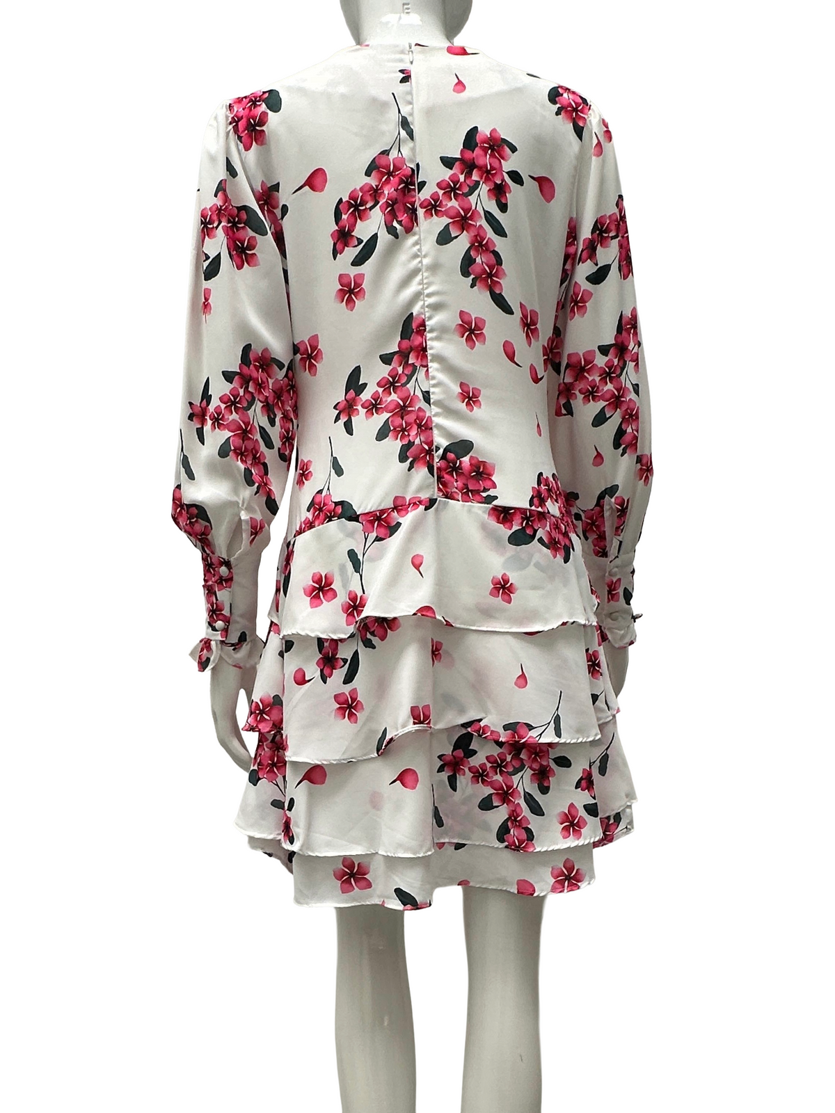 Ricci white dress floral pattern - size 38