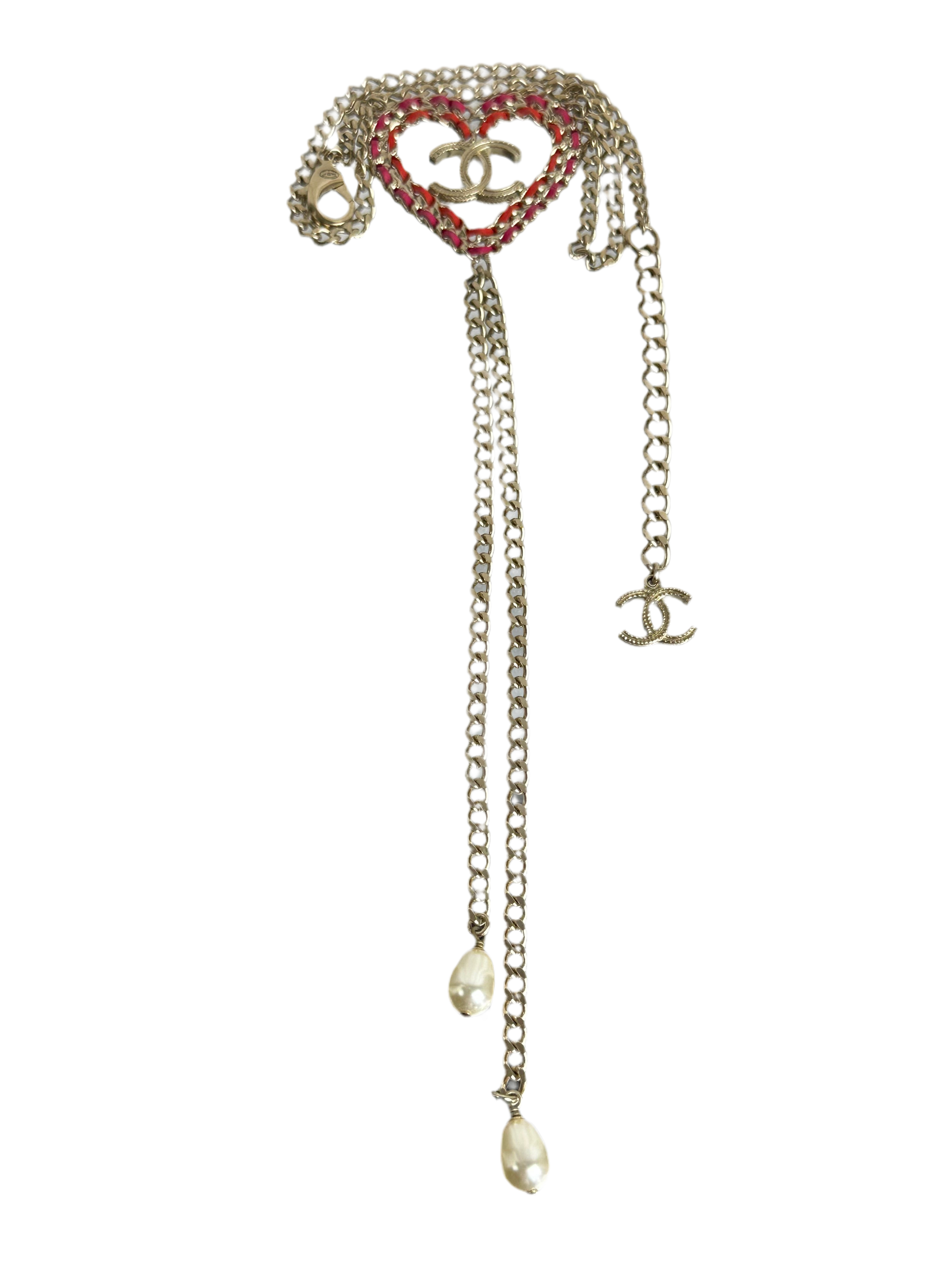 Chanel heart necklace