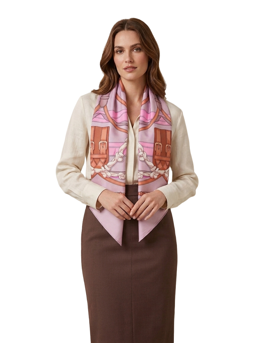 Hermes silk twilly scarf