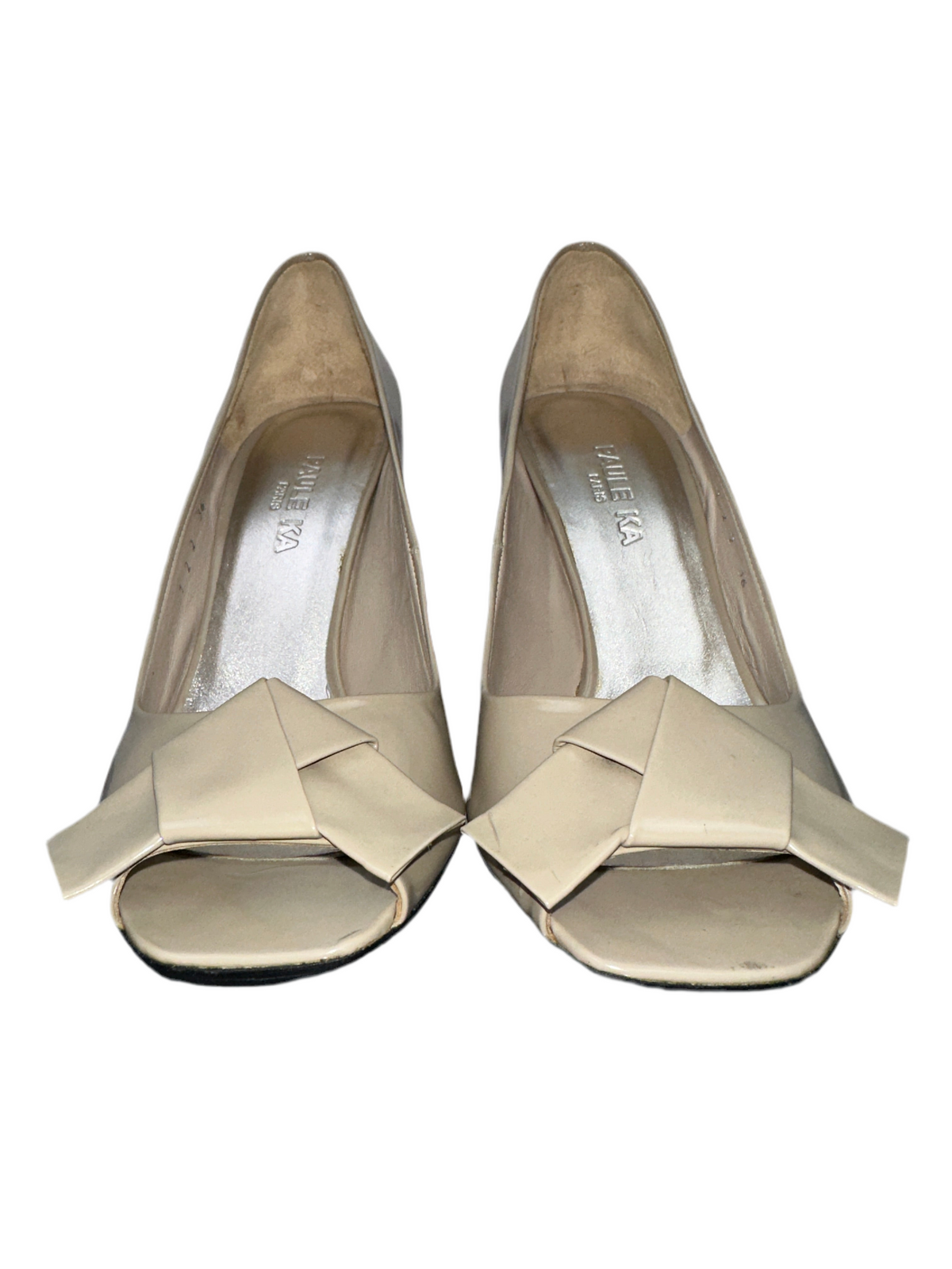 Paule Ka pumps in patent leather taupe - size 36