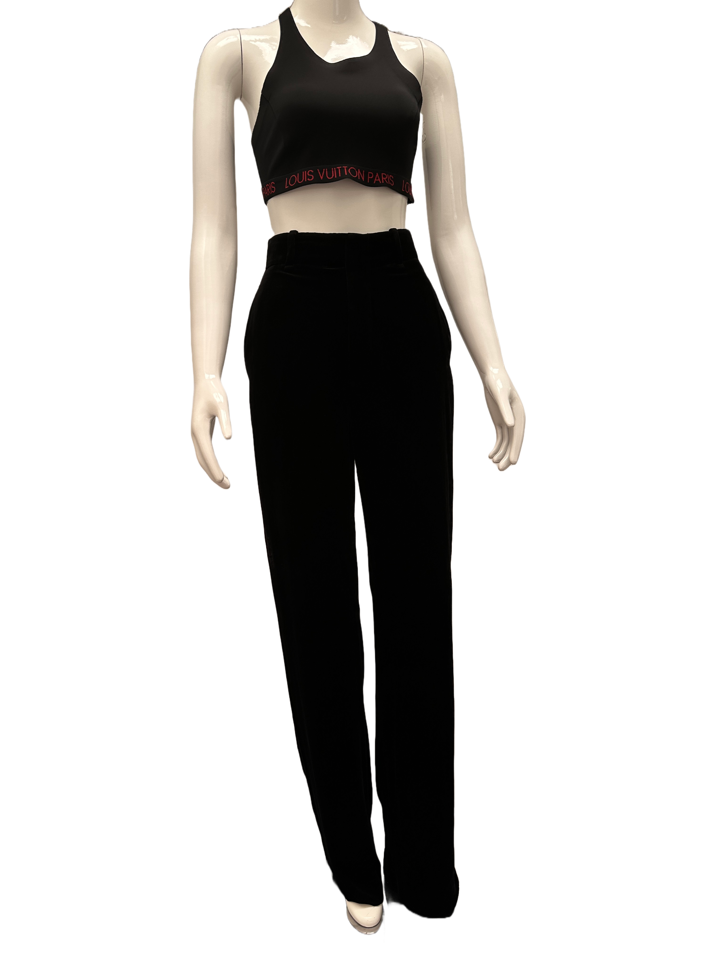 Vince black velvet pants - size 32