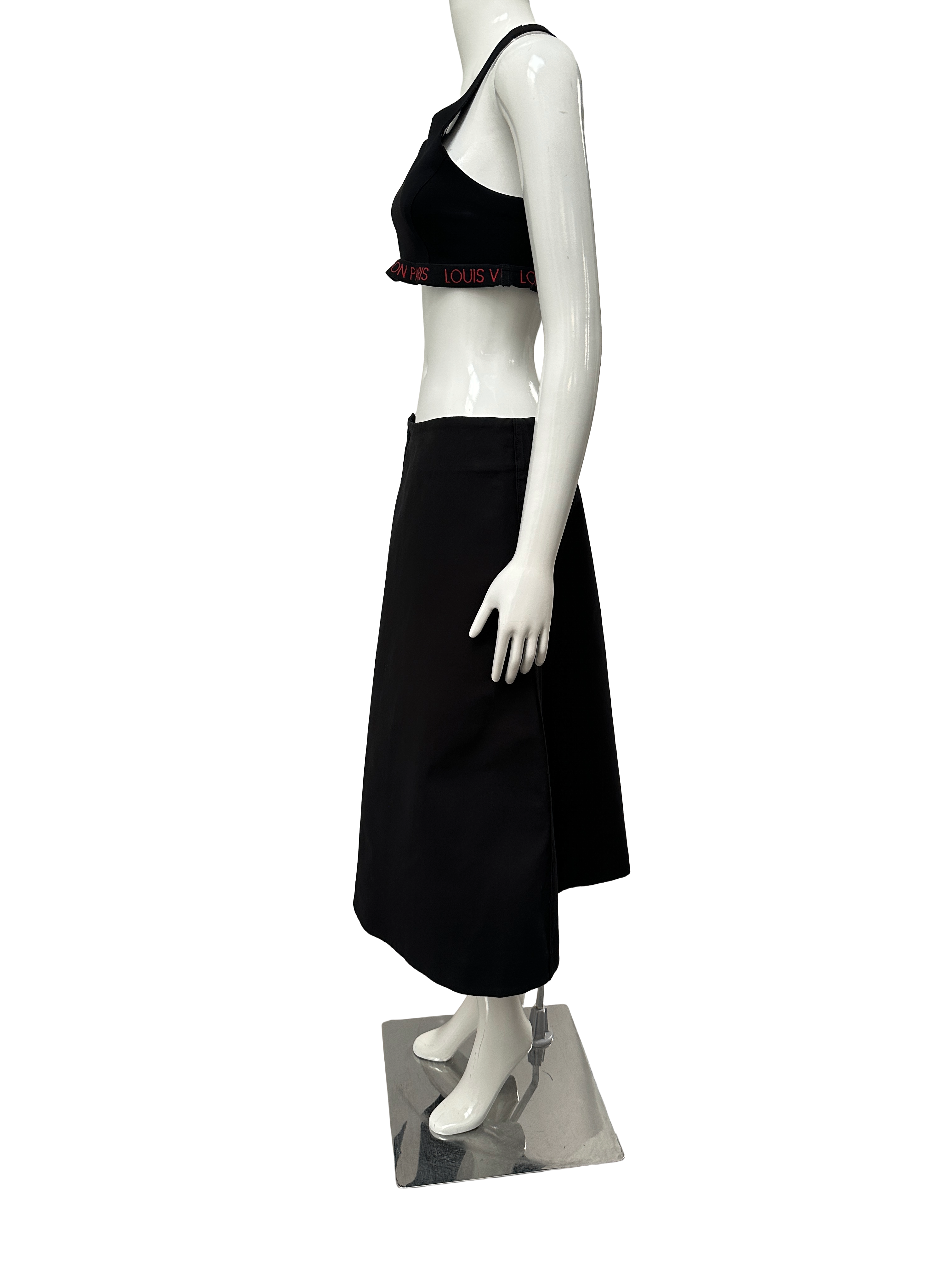 Jil Sander black minimal skirt - size 40