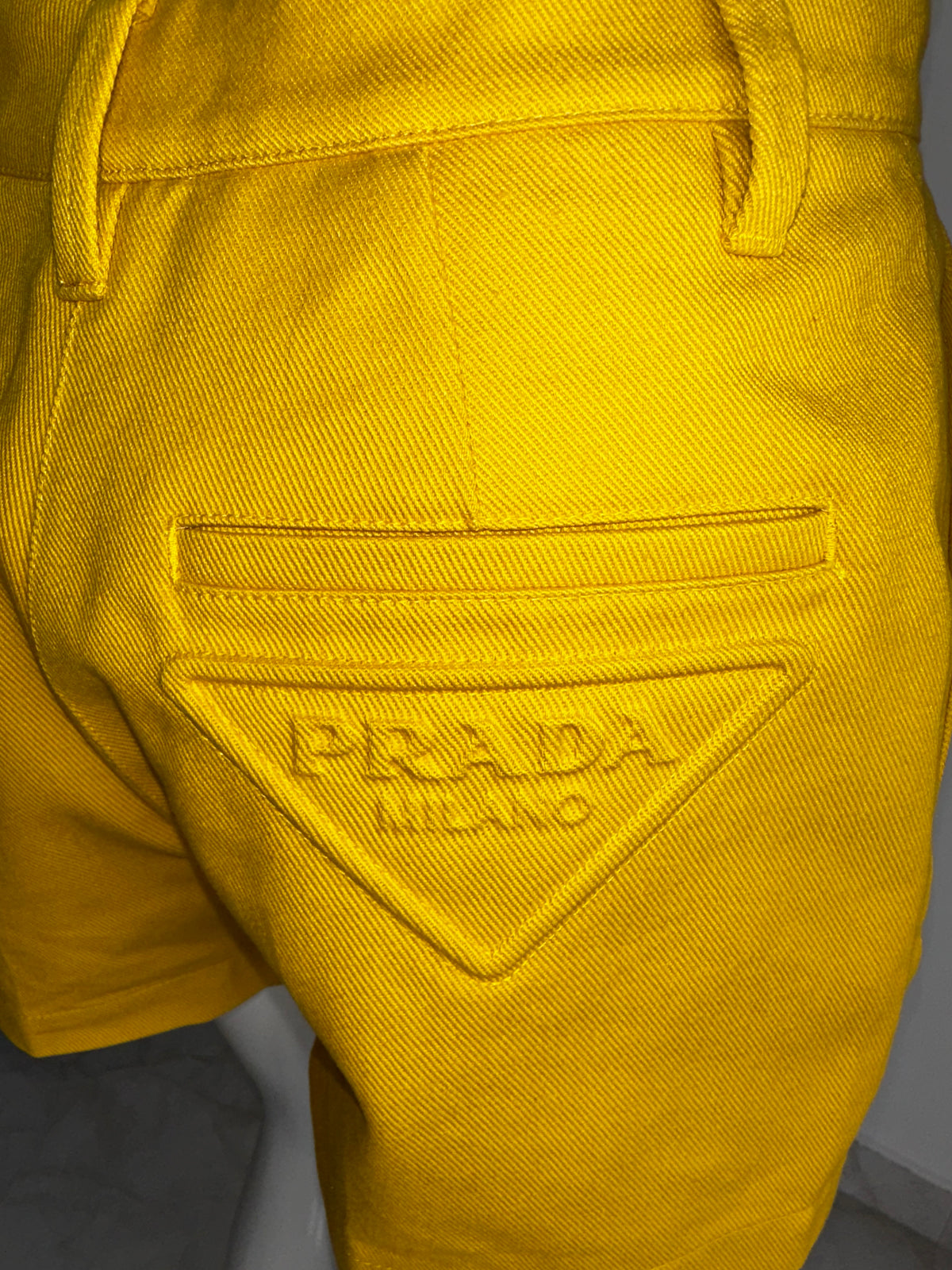 Prada yellow shorts - size 36