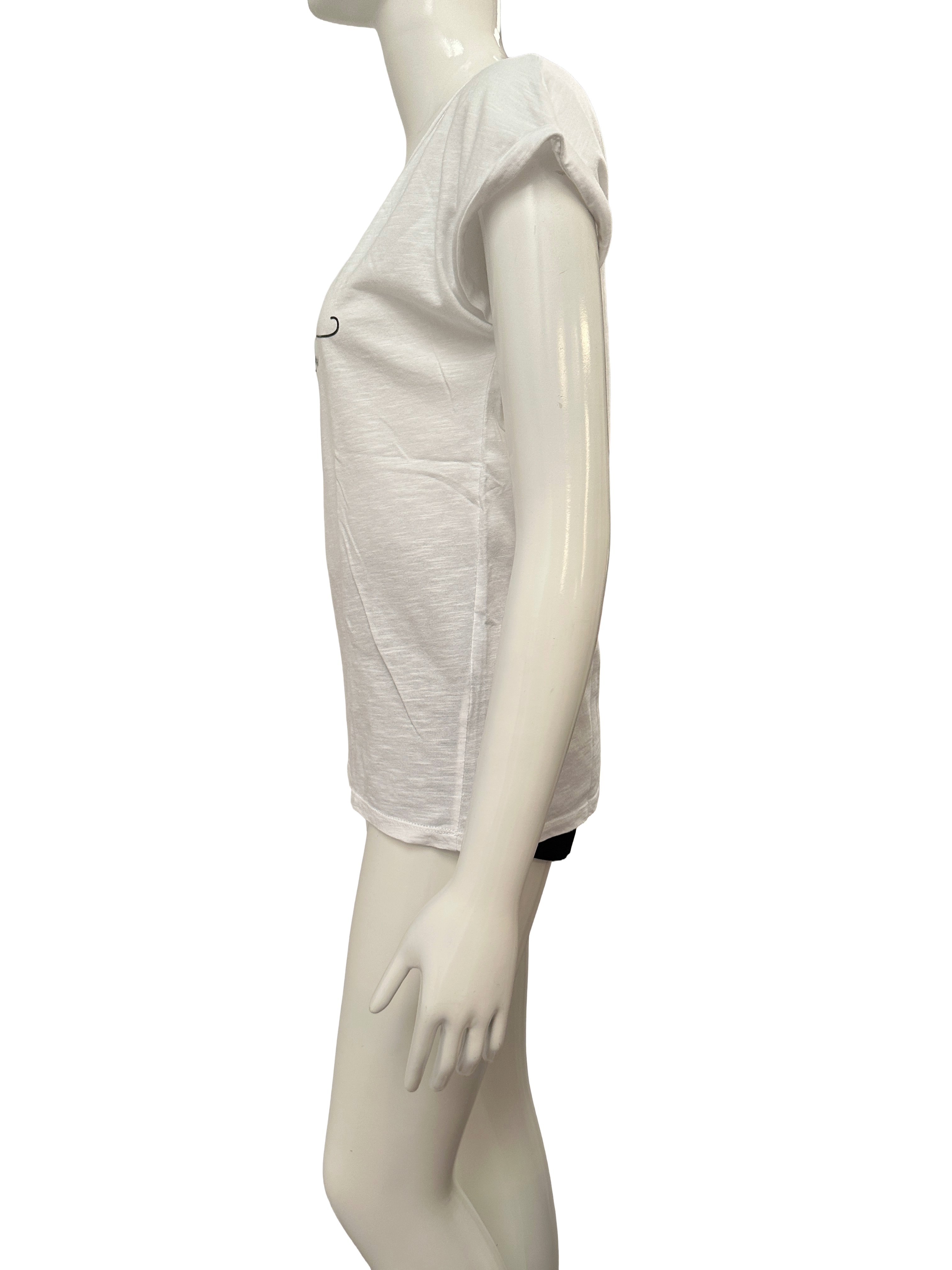 Anouk Nonin white tee shirt "la petite cannoise" - size 36