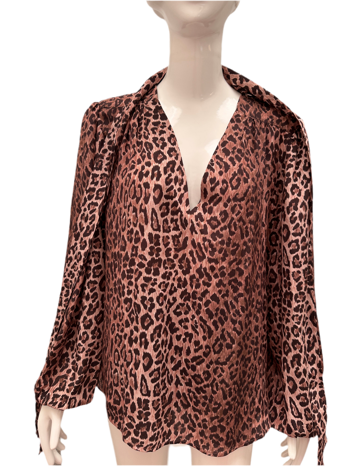 Rixo leopard print blouse - size 40