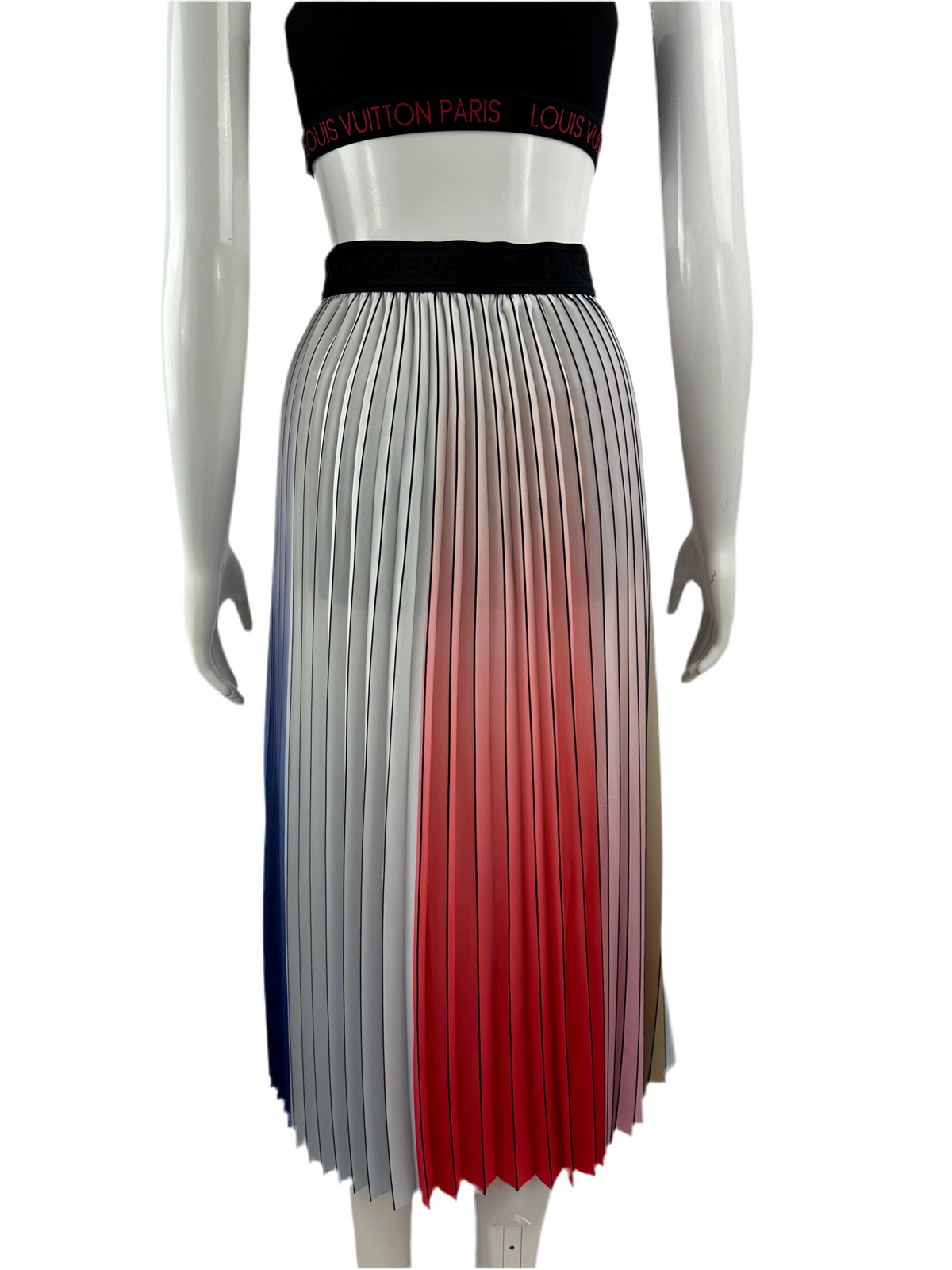 Karl lagarfeld Rainbow pleated skirt - size 38FR