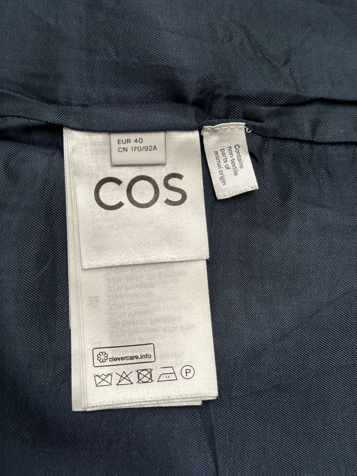 COS navy blue dress - size 40