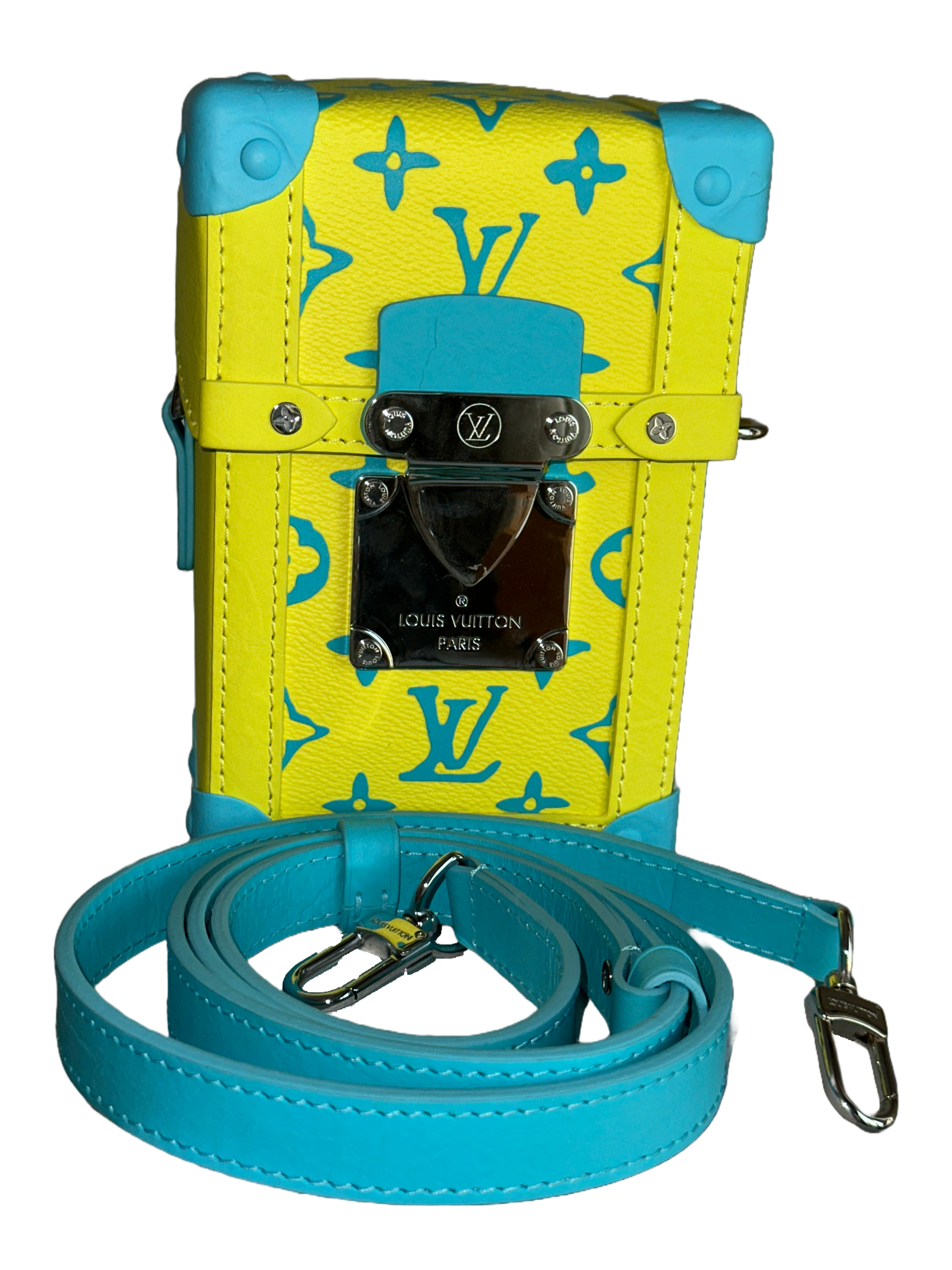 Louis Vuitton vertical trunk wearable wallet monogram playground