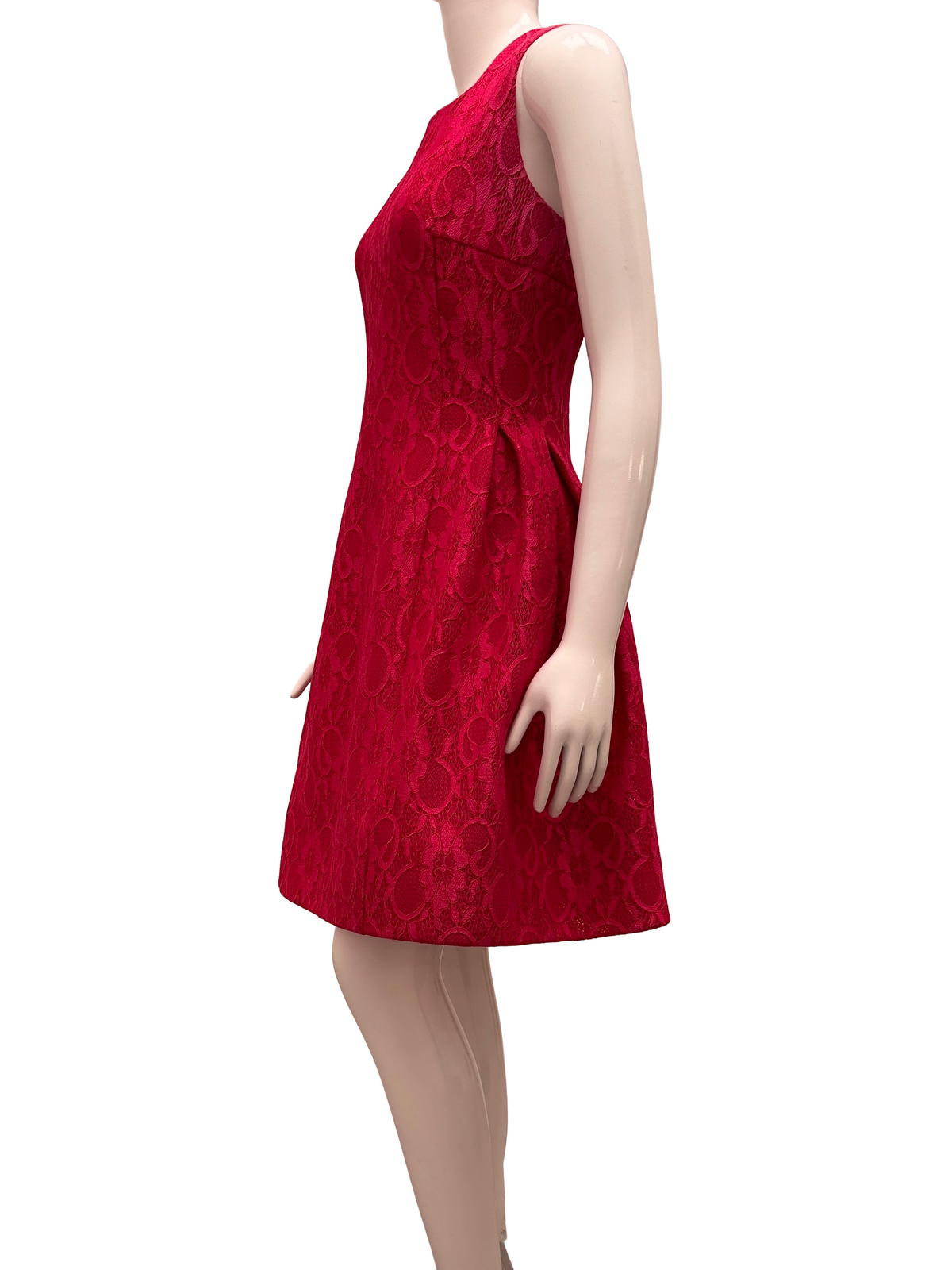 Calvin Klein pink floral lace dress - size 40