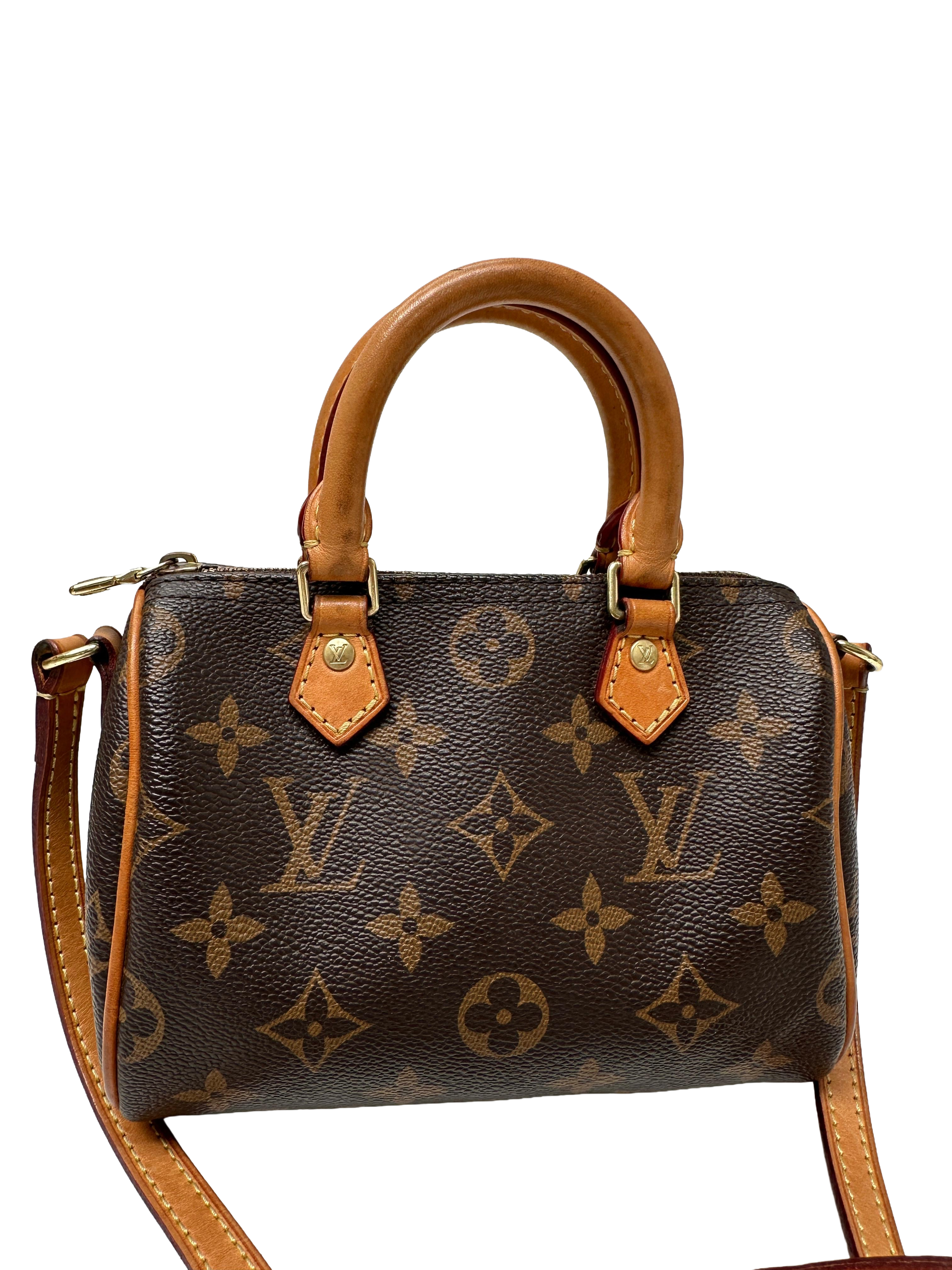 Louis Vuitton mini speedy monogram with shoulder strap