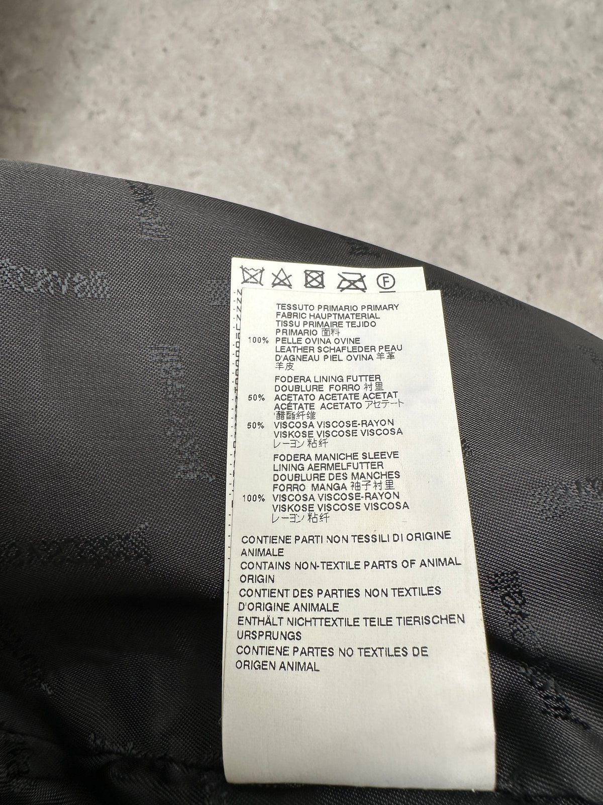 Just Cavalli black leather jacket - size 38