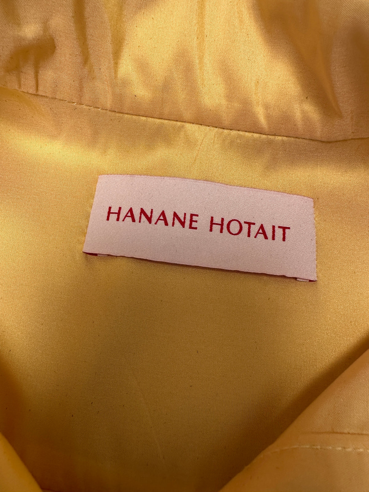 Hanane Hotait X Soraya Bakhtiar yellow Mia blouse - size 38