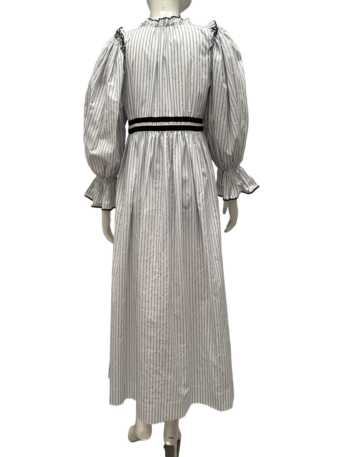 Lug Von Siga white dress with blue stripes - size 38