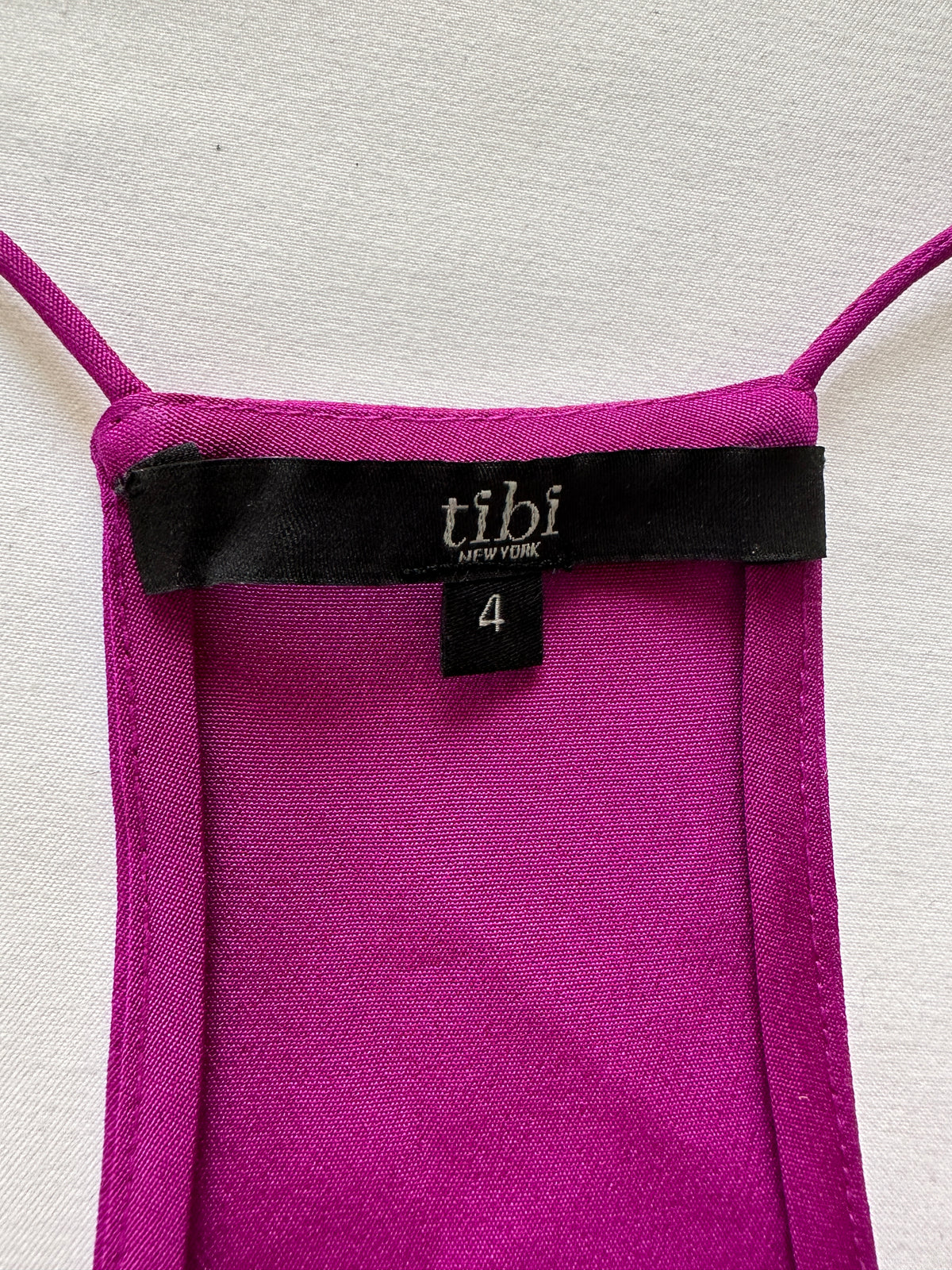 Tibi fuchsia V-neck tank top - size 36