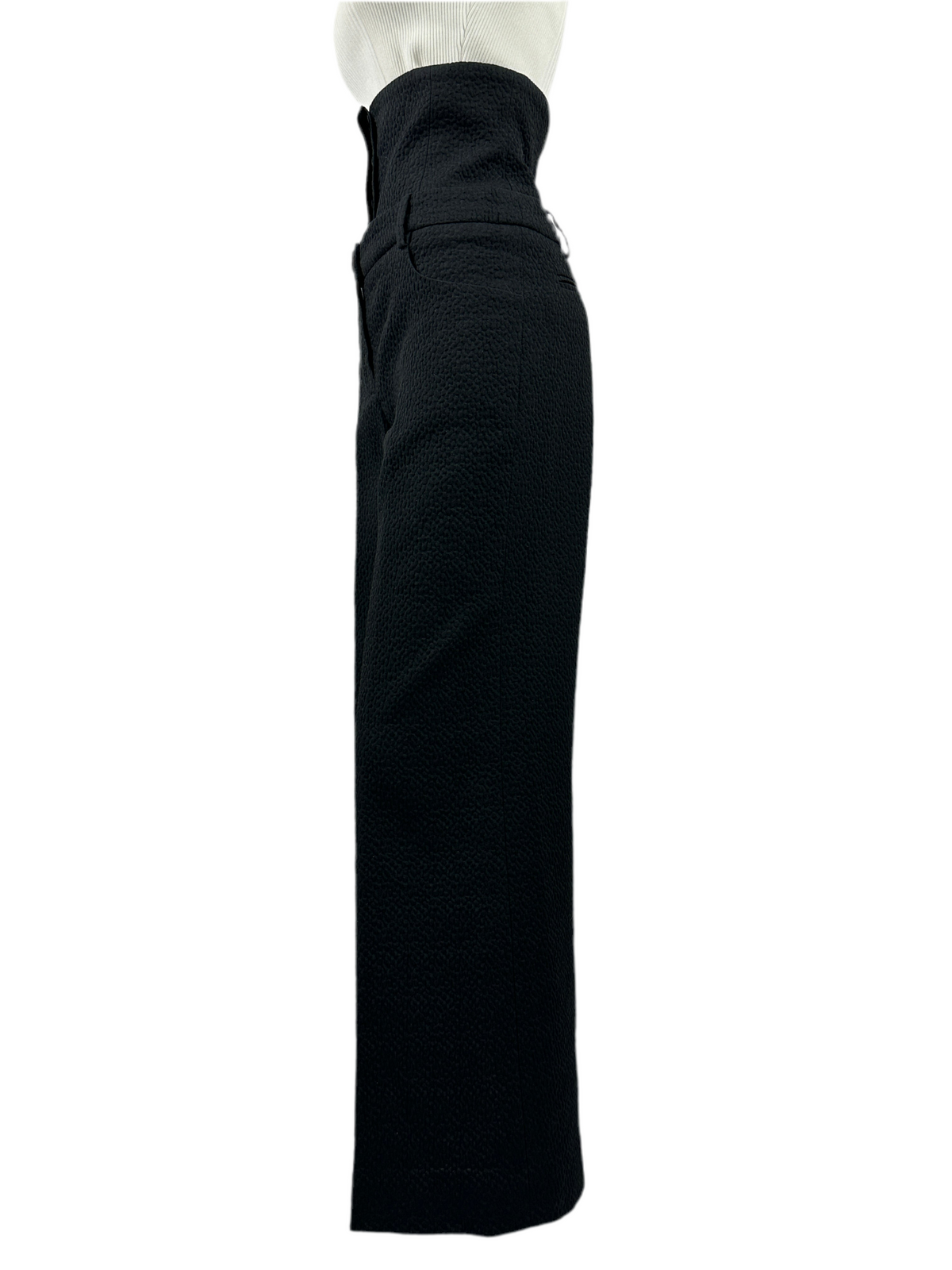 Chanel black high-waisted pants - size 34