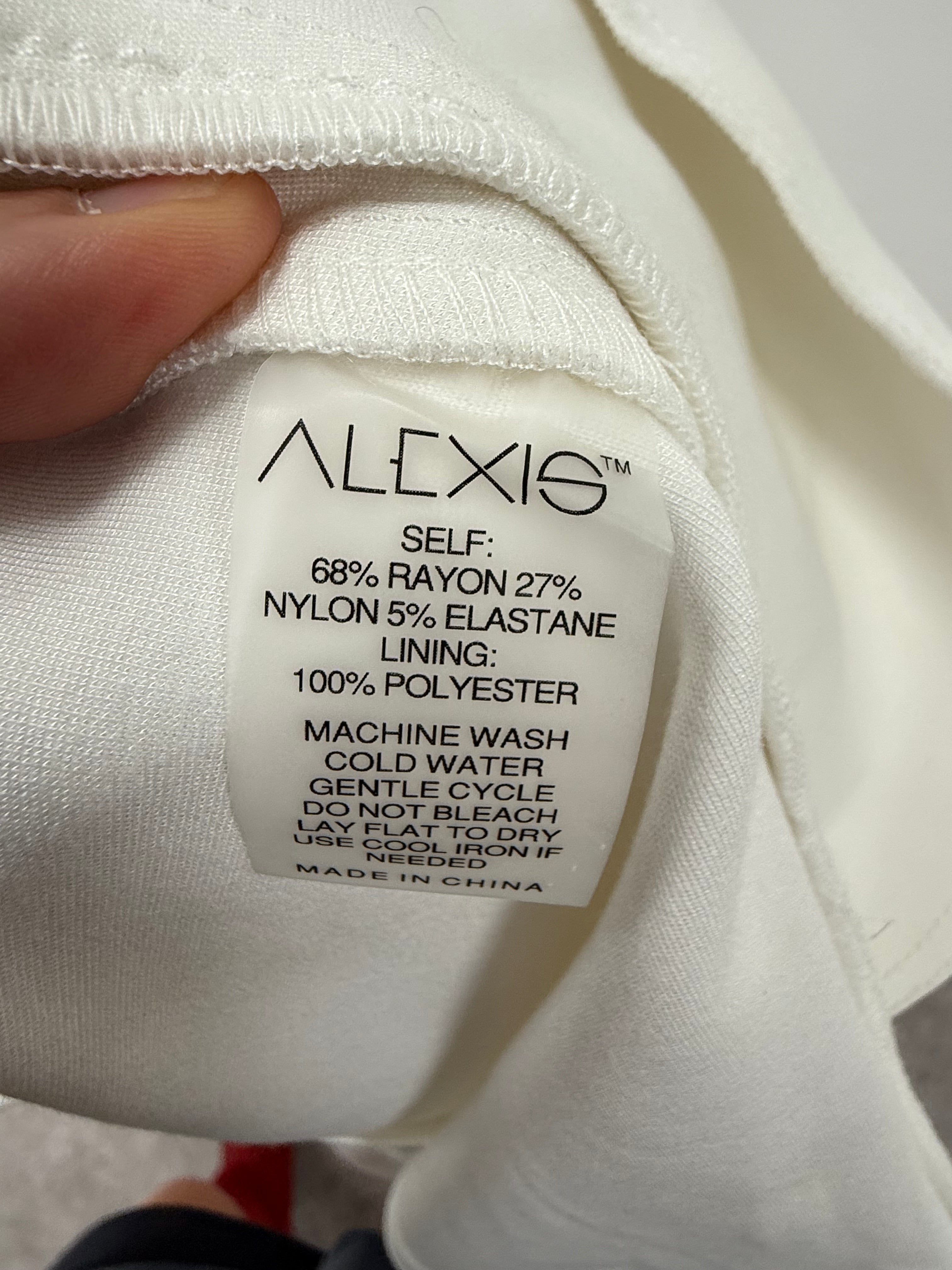 Alexis white ruffled midi skirt - size S