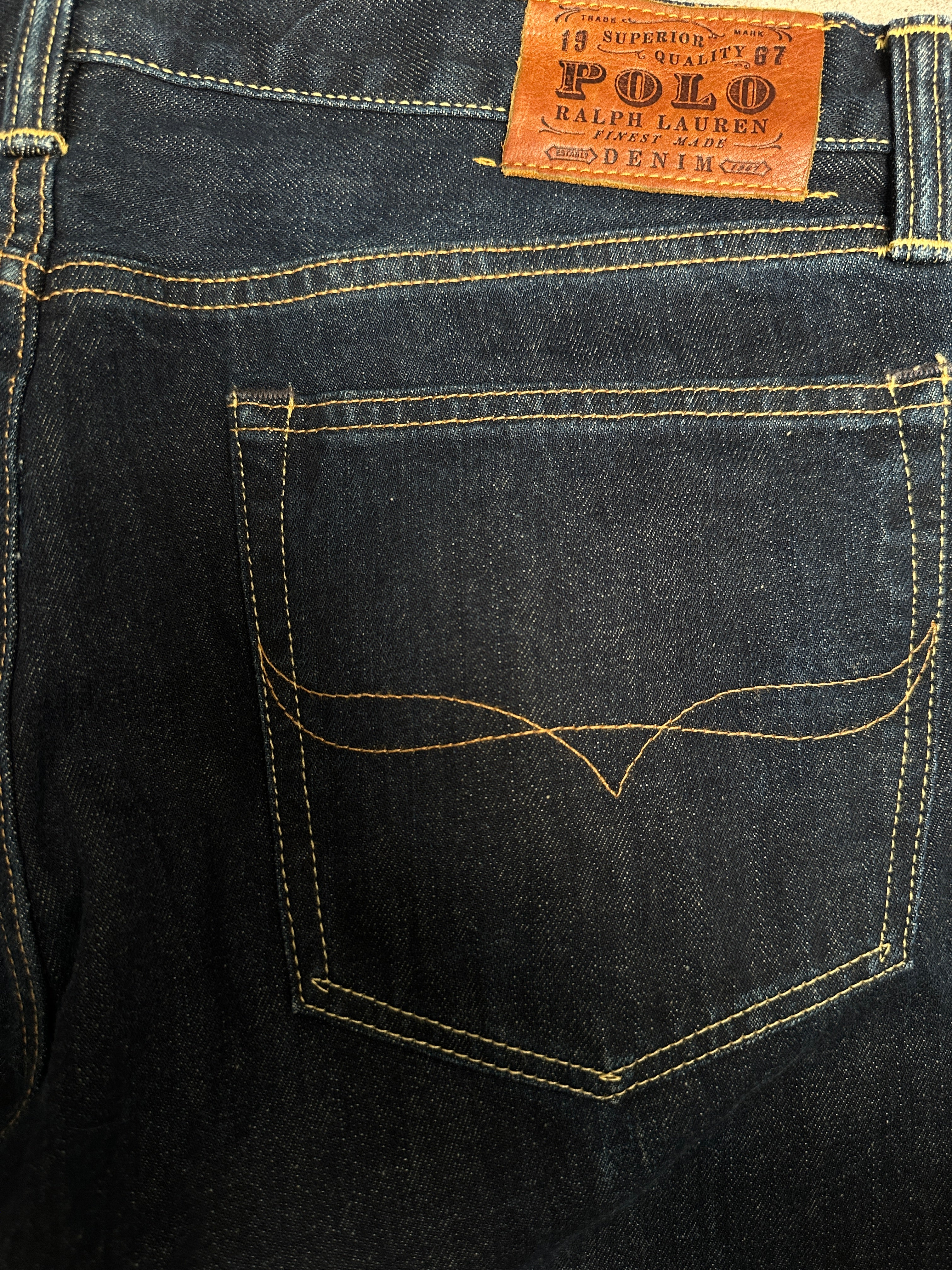 Polo Ralph Laurent dark-wash denim - size W36 L32