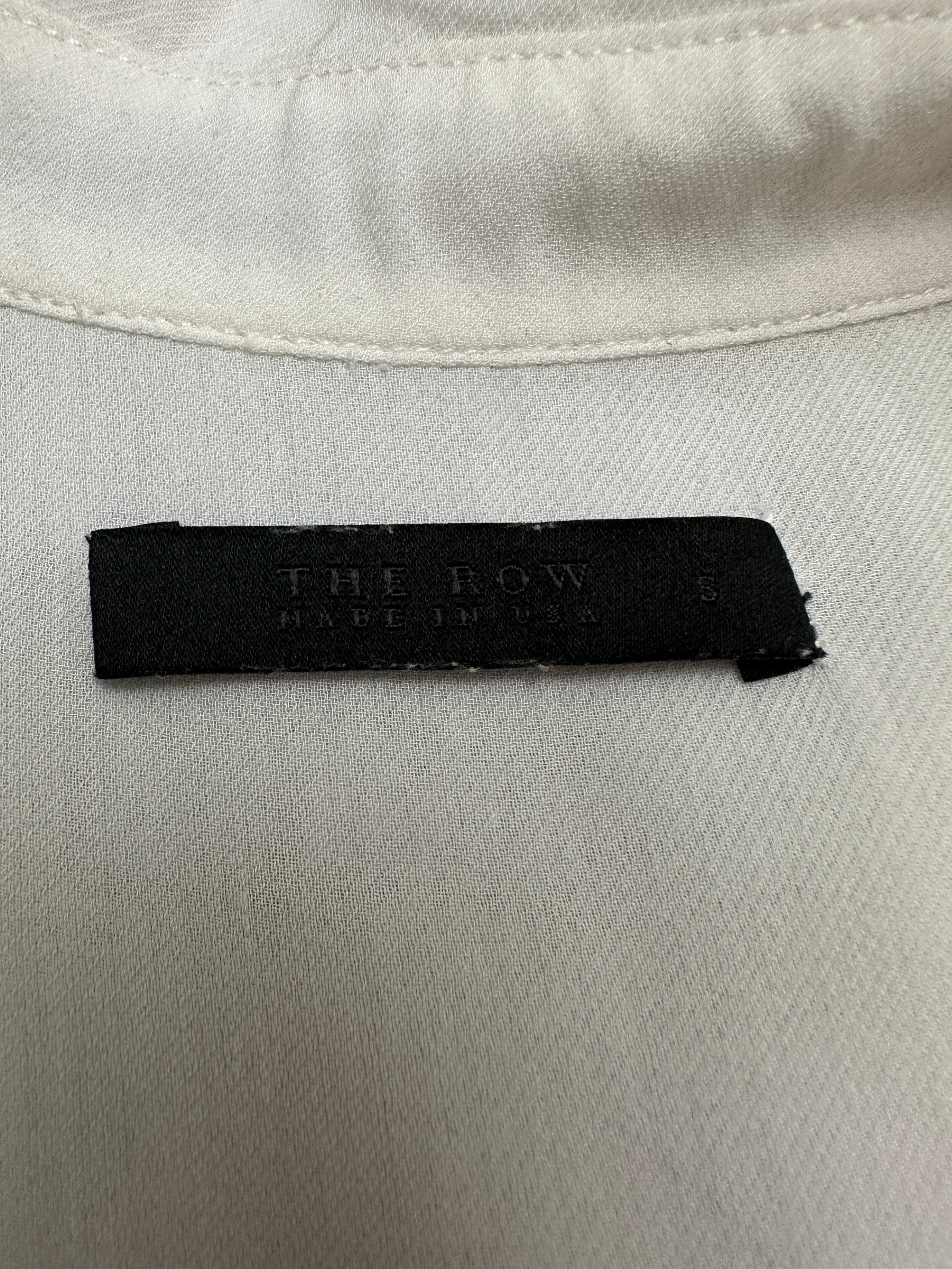 The Row ivory fluid viscose shirt - size S