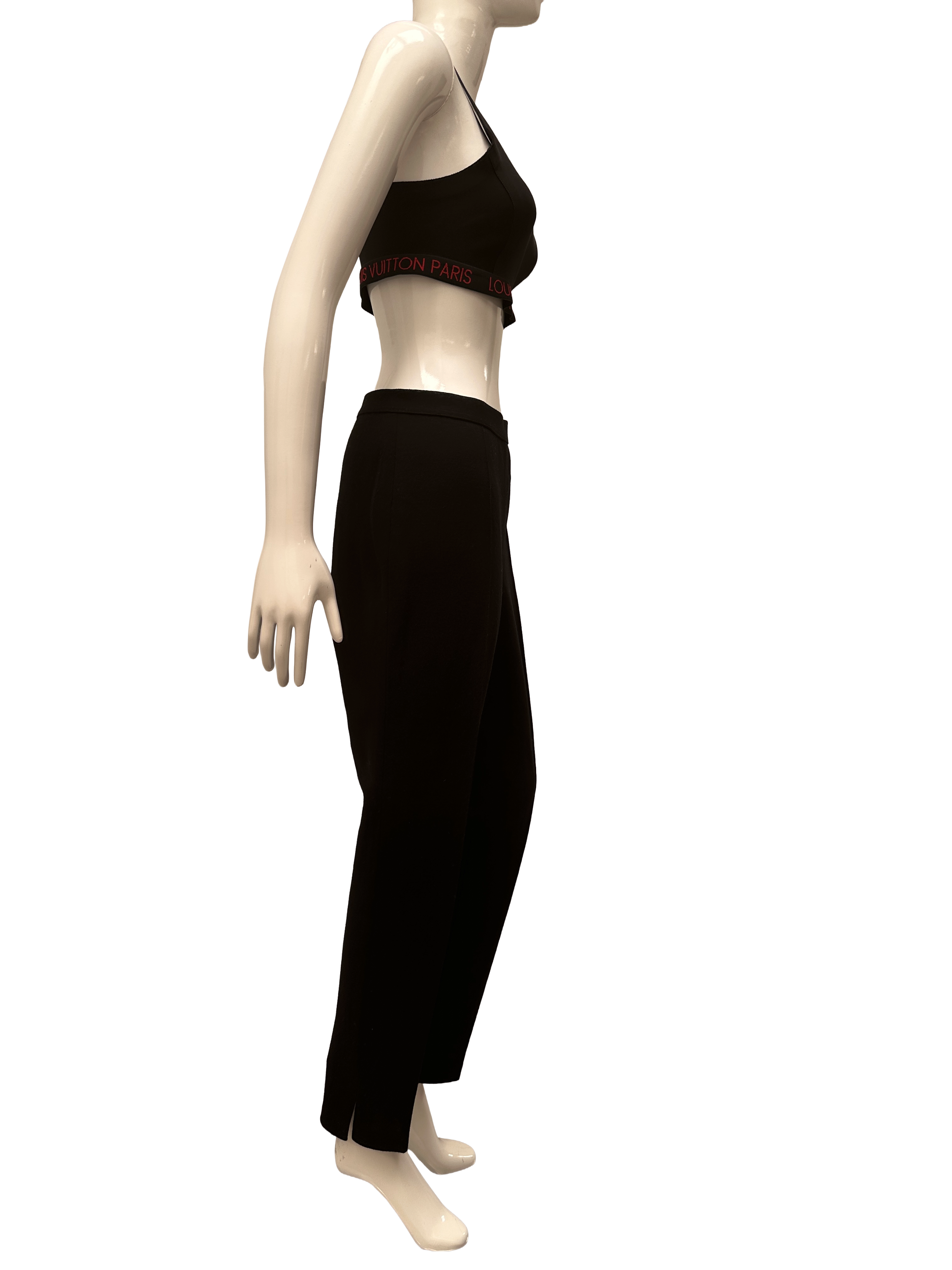 Luisa Spagnoli black virgin wool tailored trousers - size 42
