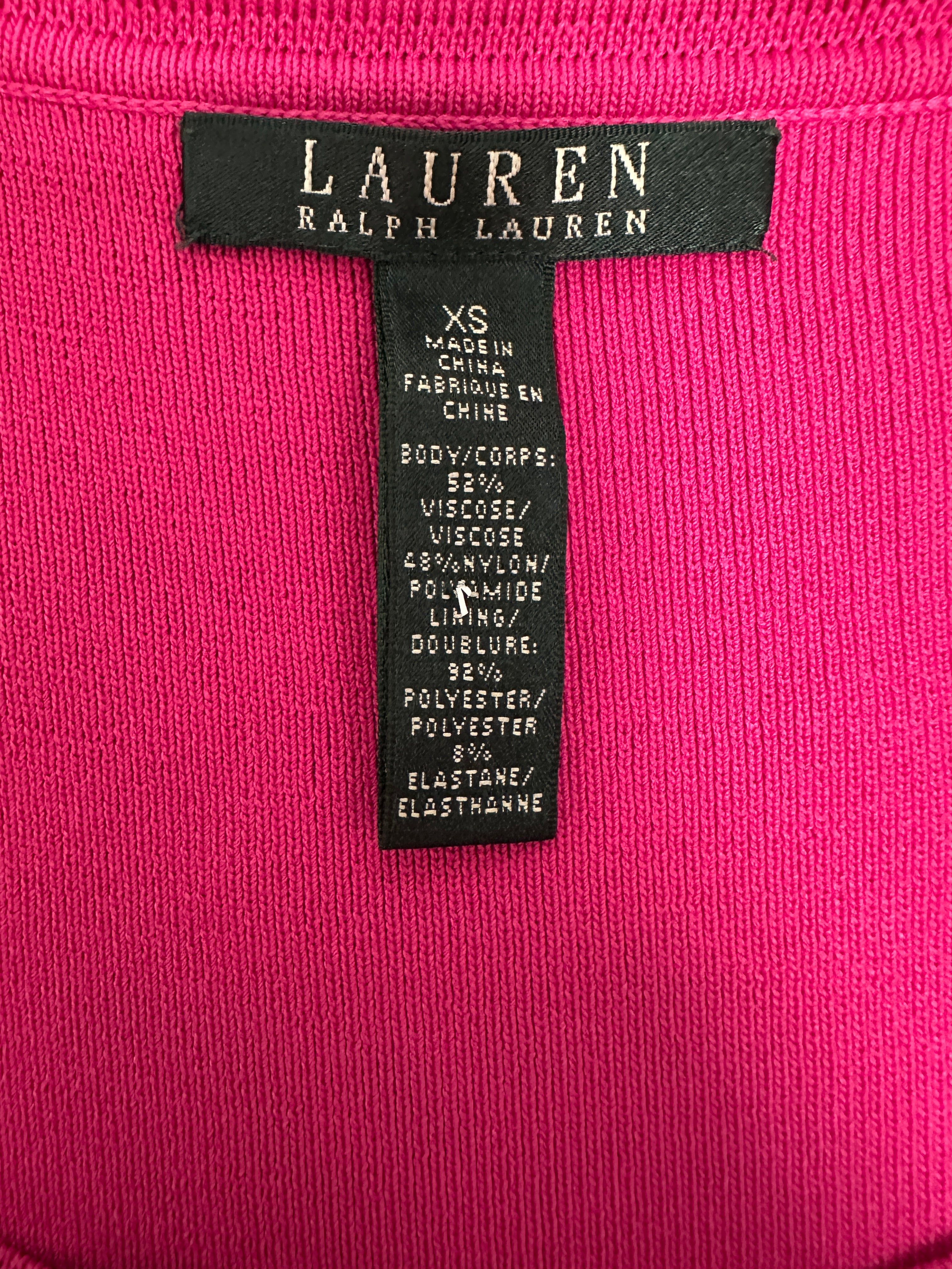 Ralph Lauren pink long dress - size 34