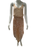 Elisabetta Franchi nude sequin dress - size 40IT