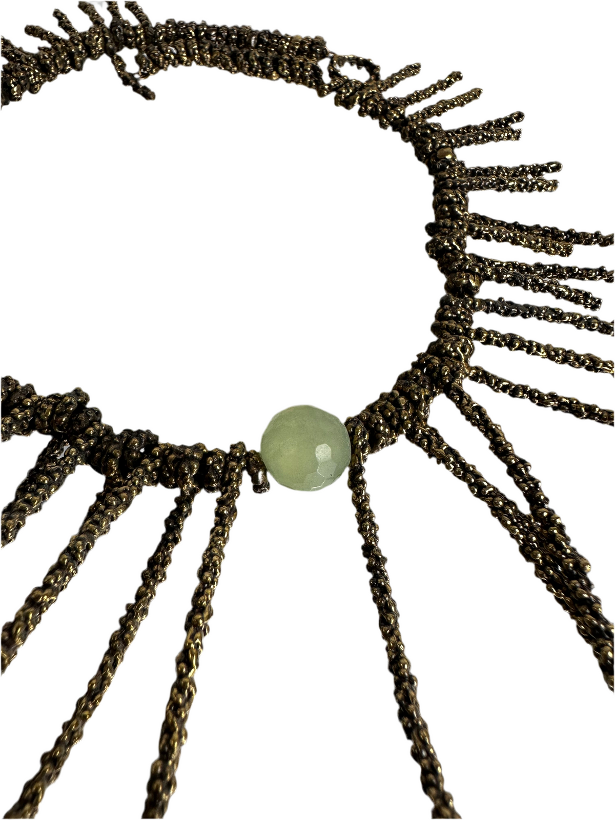 Daniela de Marchi fringe necklace BBR new jade