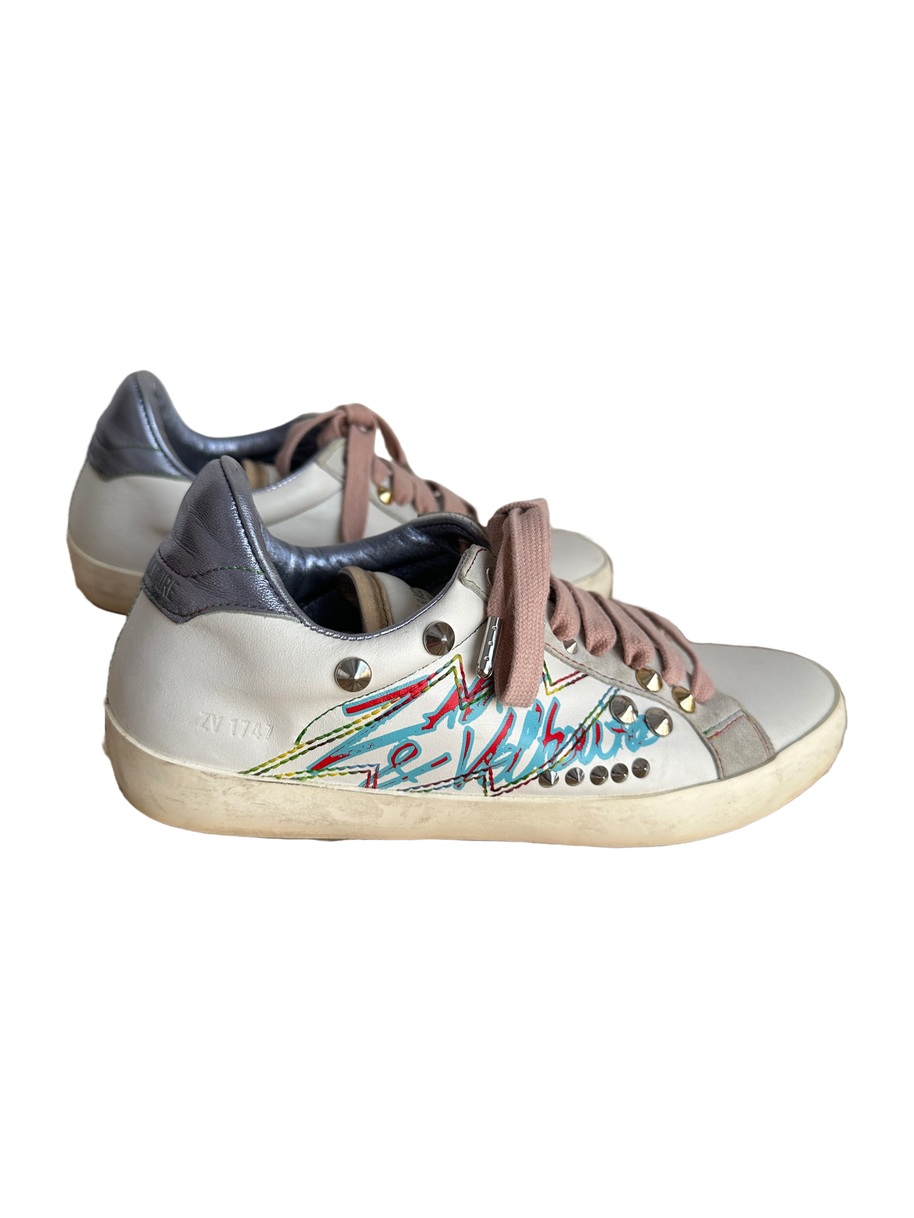 Zadig&Voltaire white sneakers - size 37