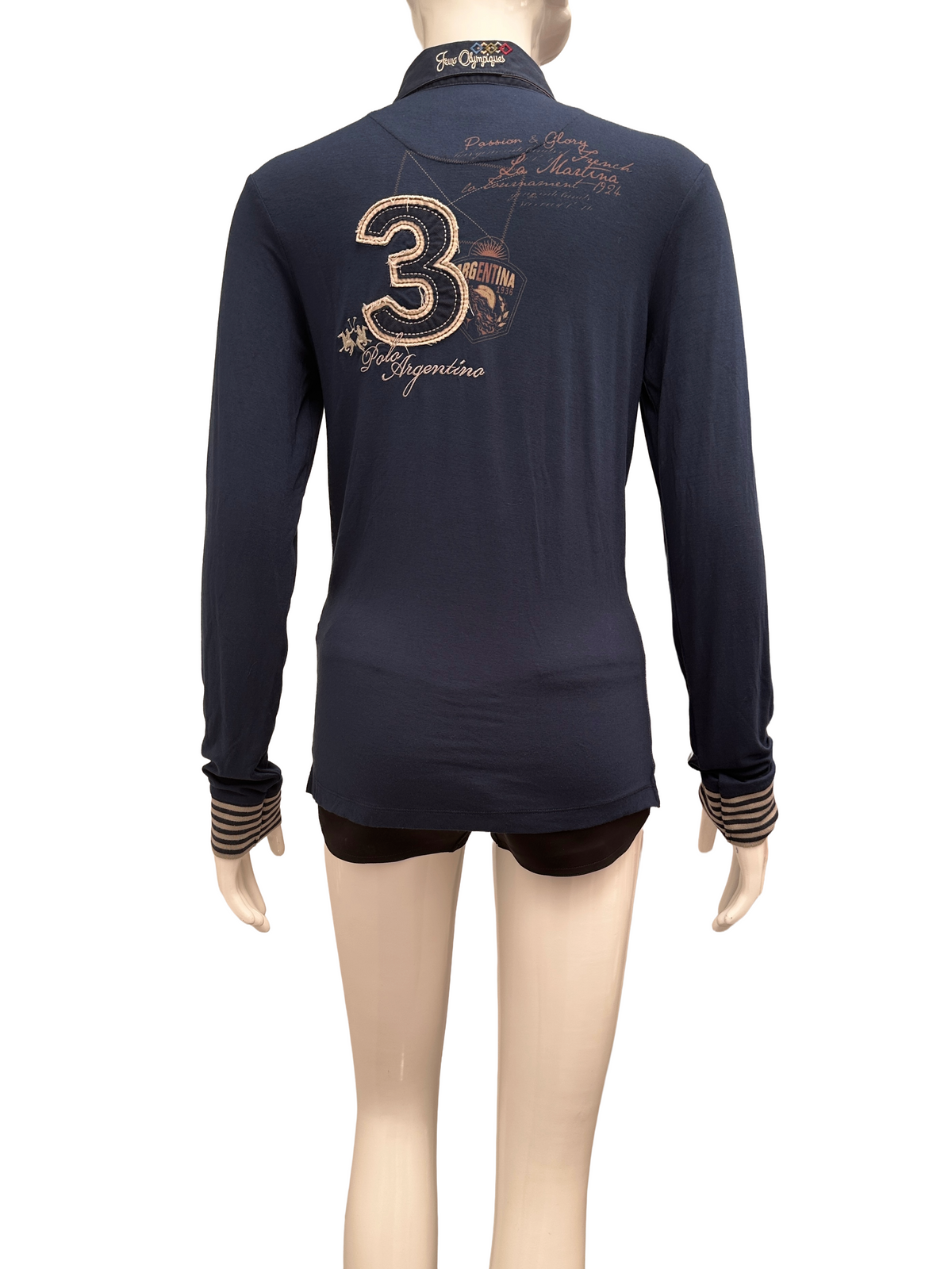 La Martina long sleeves polo top - size 36