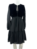Dior black dress with velvet bib - size 34