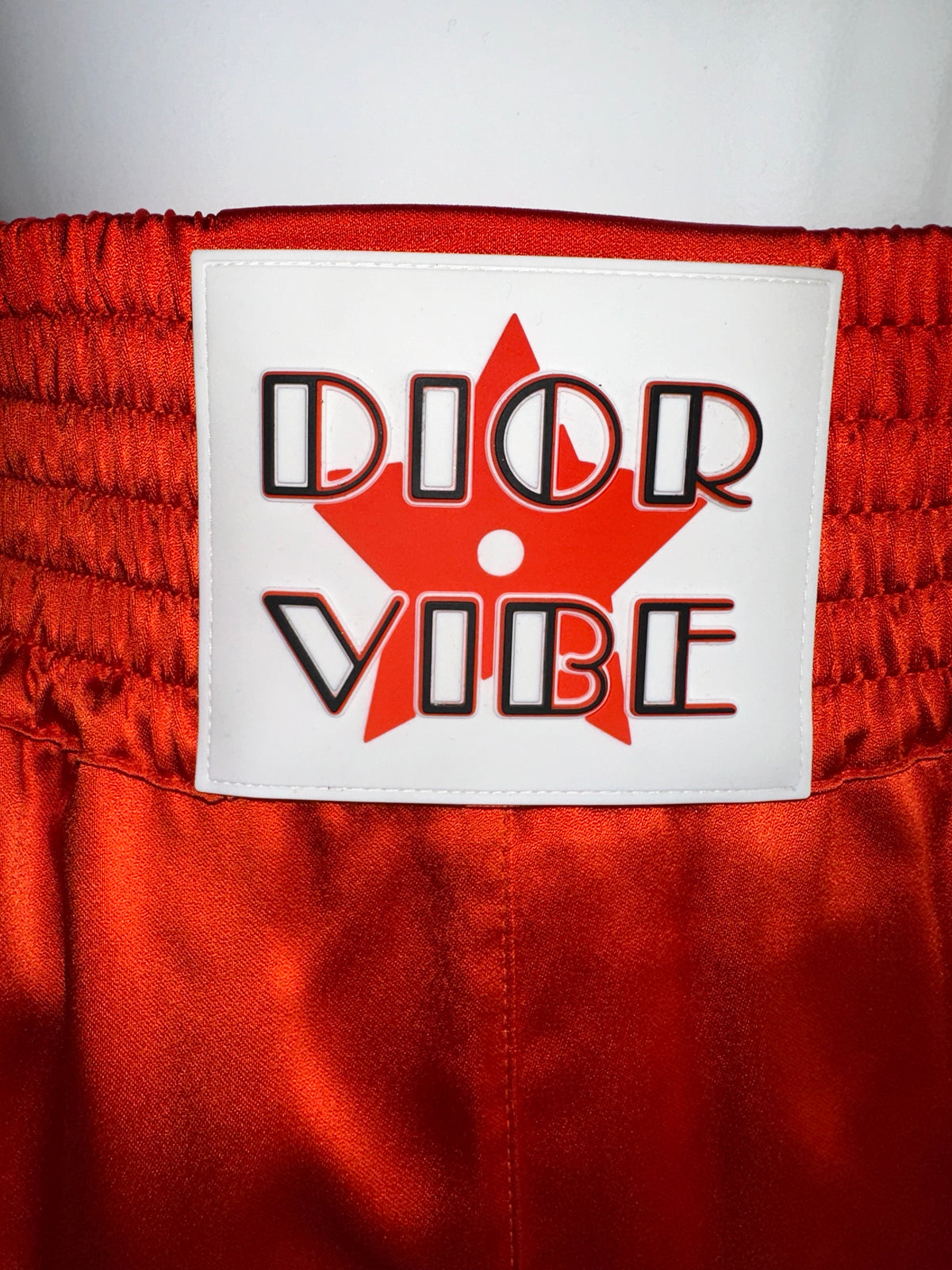 Dior orange boxer shorts with black details - size 34