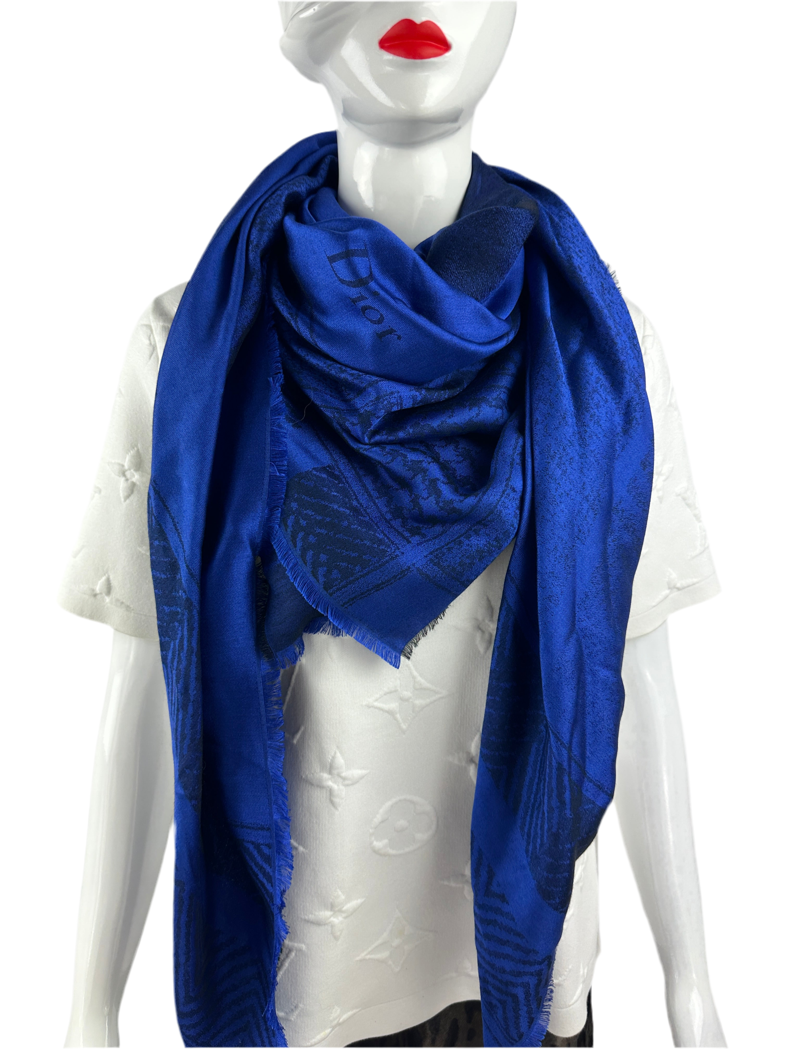 Dior royal blue & black square